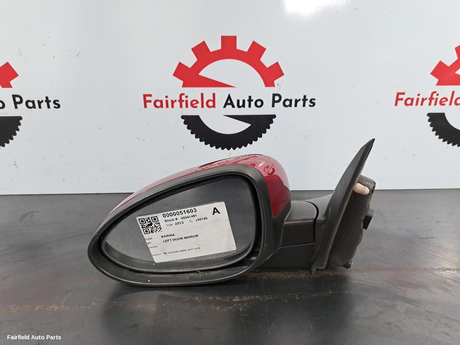 2013 Holden Barina Left Door Mirror