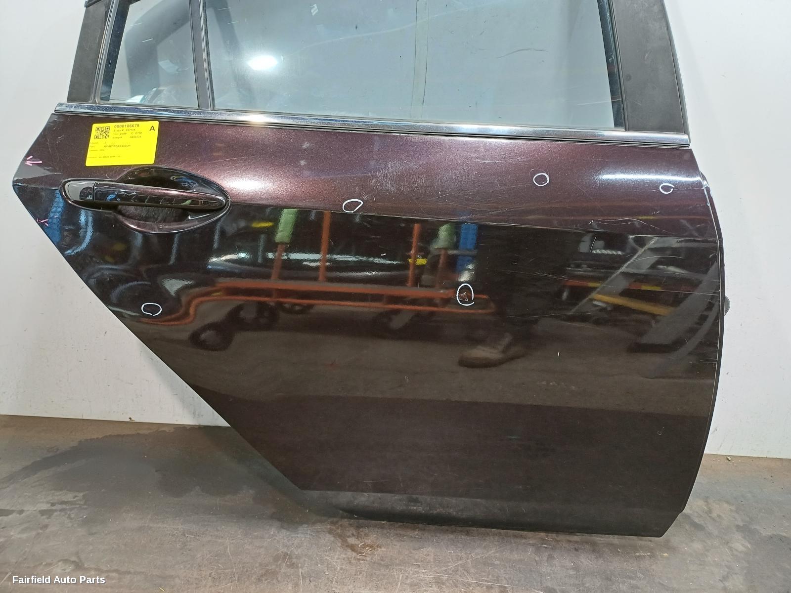 2008-2012 Mazda 6 Right Rear Door Sliding