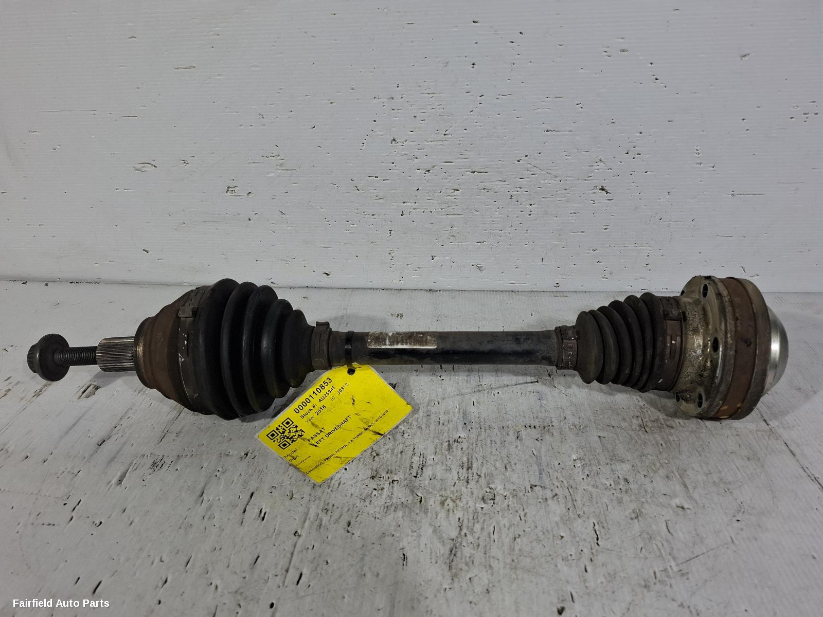2015-2019 Volkswagen Passat Left Driveshaft