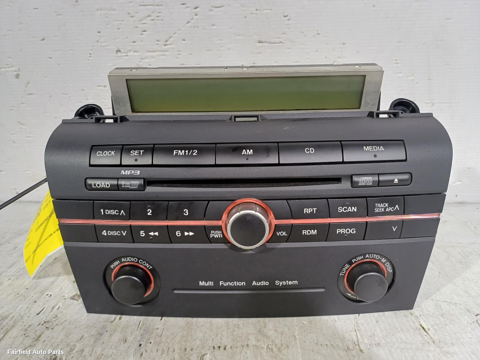 2006-2009 Mazda 3 Radio Cd Dvd Sat Tv