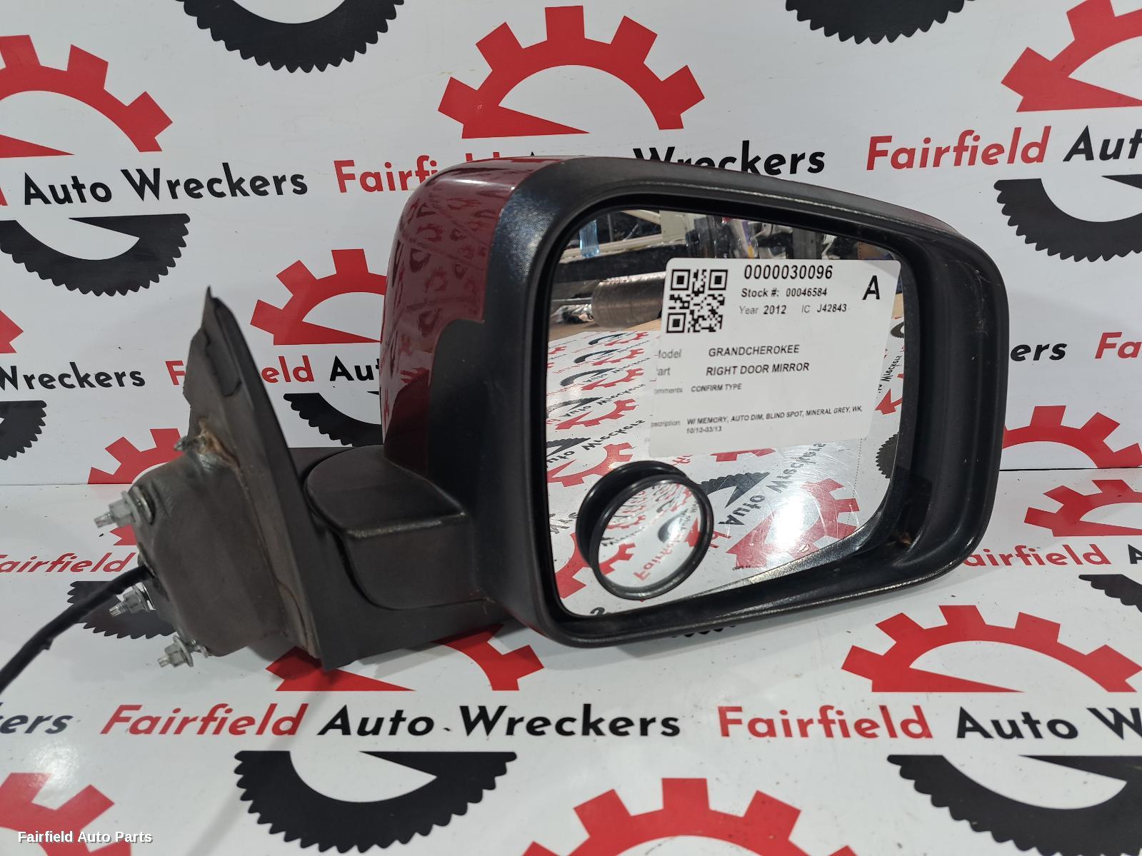 2010-2013 Jeep Grandcherokee Right Door Mirror