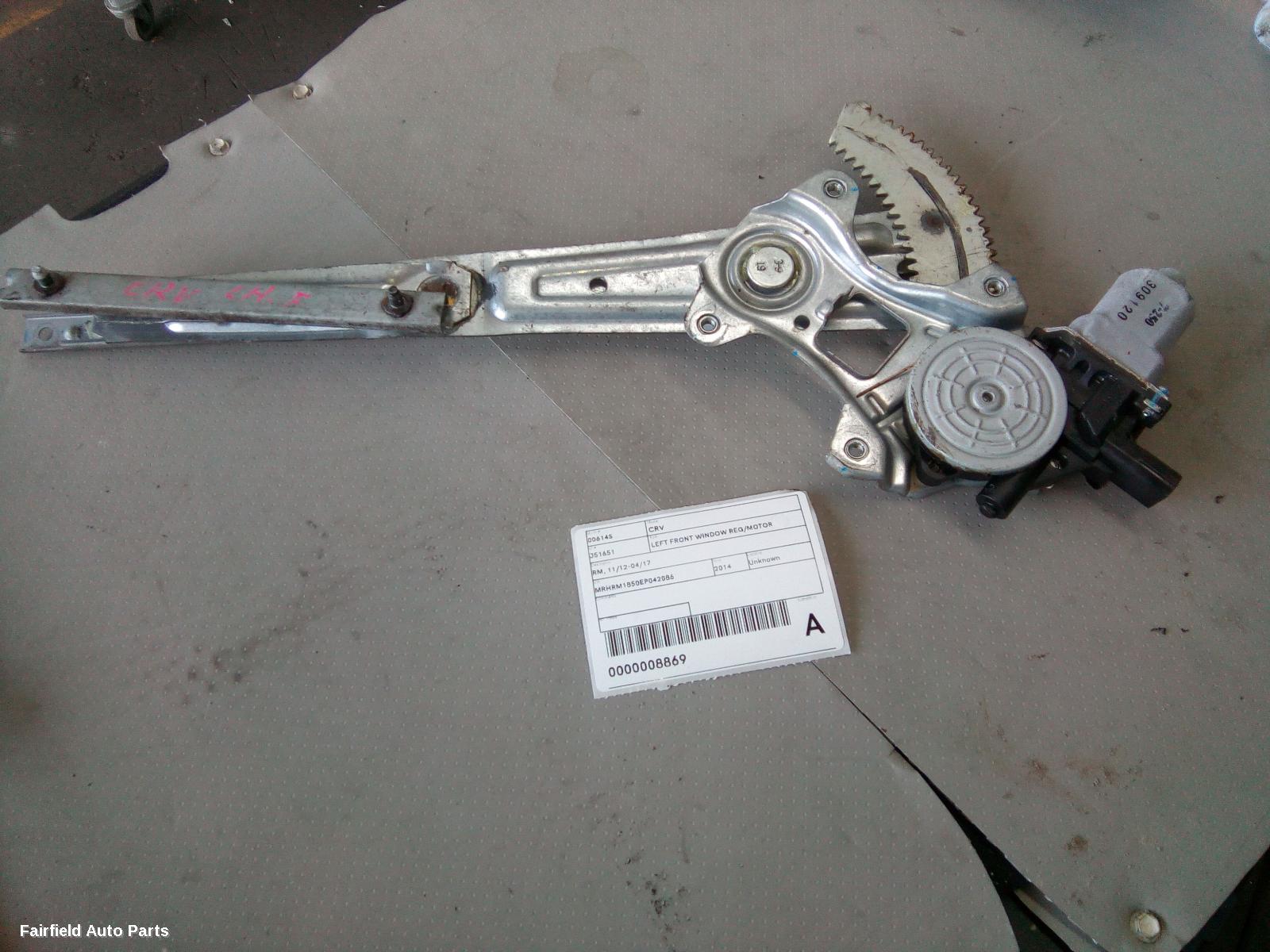 2012-2017 Honda Crv Left Front Window Reg Motor