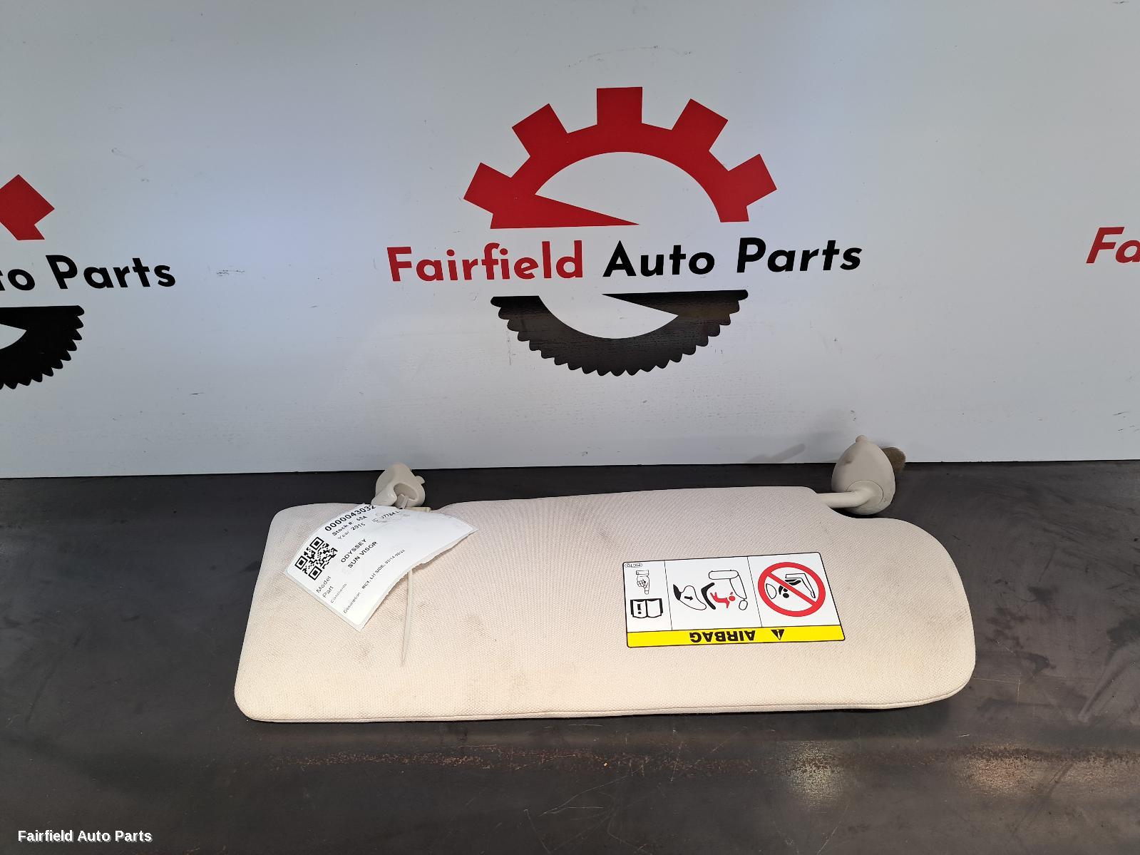 2014-2022 Honda Odyssey Sunvisor