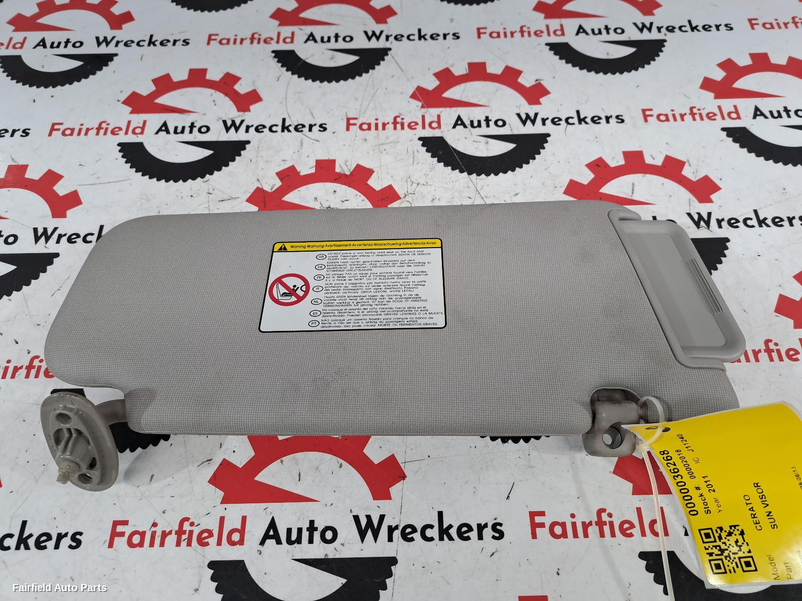2008-2013 Kia Cerato Sunvisor