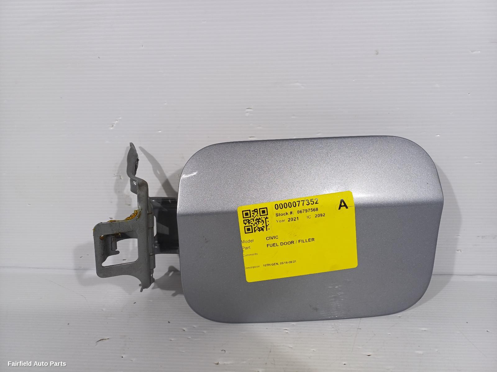2016-2021 Honda Civic Fuel Door   Filler