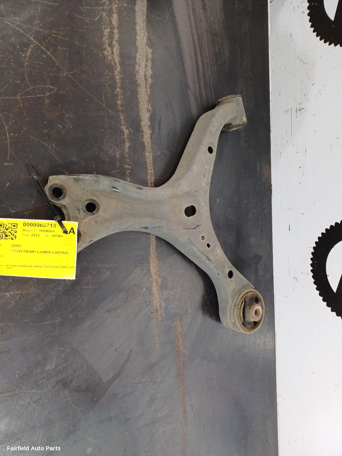 2012-2015 Honda Civic Right Front Lower Control Arm