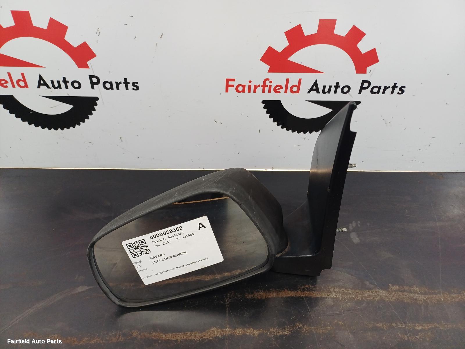 2005-2010 Nissan Navara Left Door Mirror