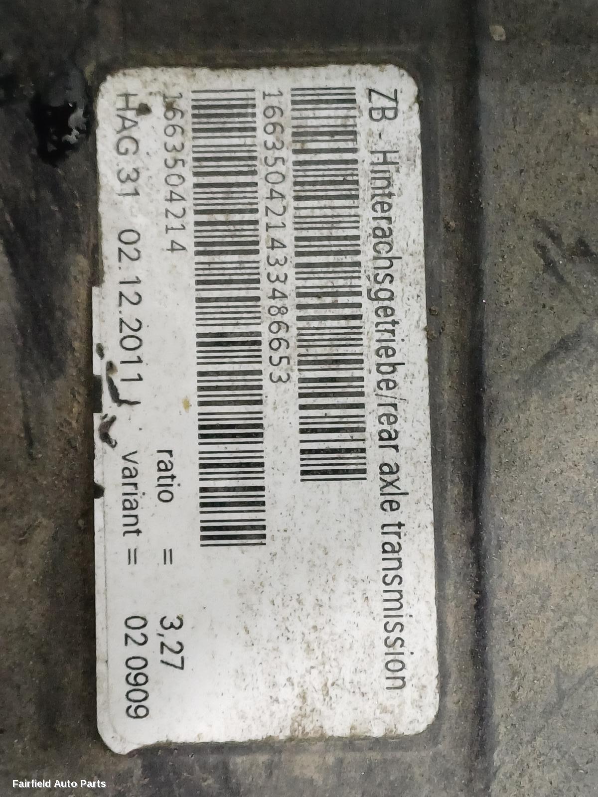 2012-2016 Mercedes M Class Differential Centre