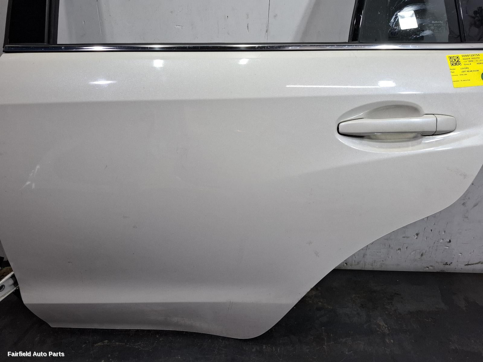 2016-2020 Subaru Levorg Left Rear Door Sliding