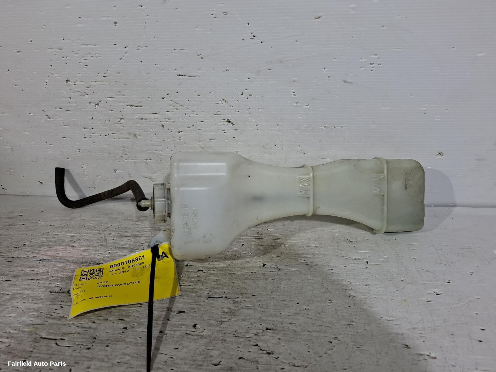 2008-2014 Honda Jazz Overflow Bottle