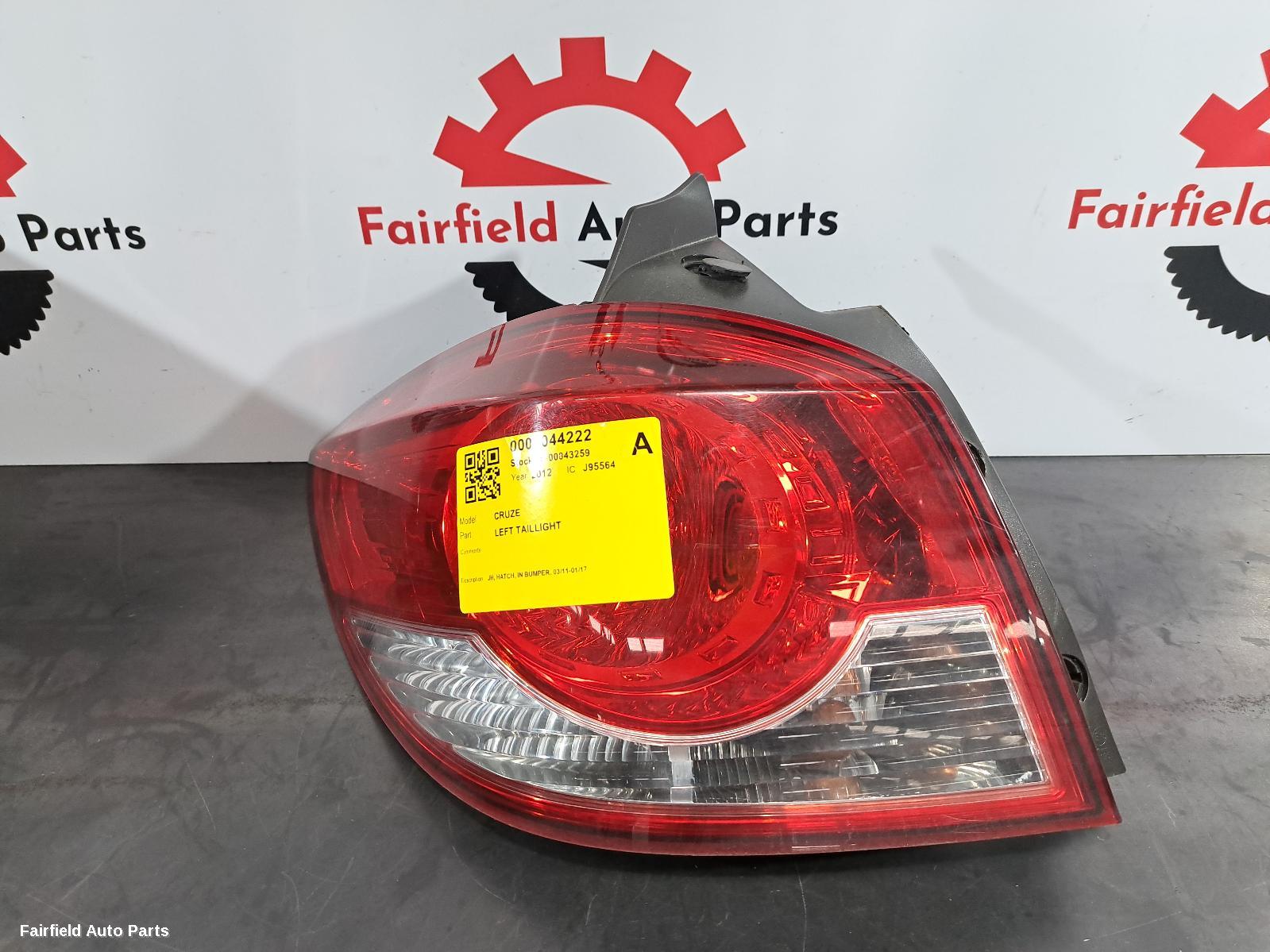 2011-2017 Holden Cruze Left Taillight