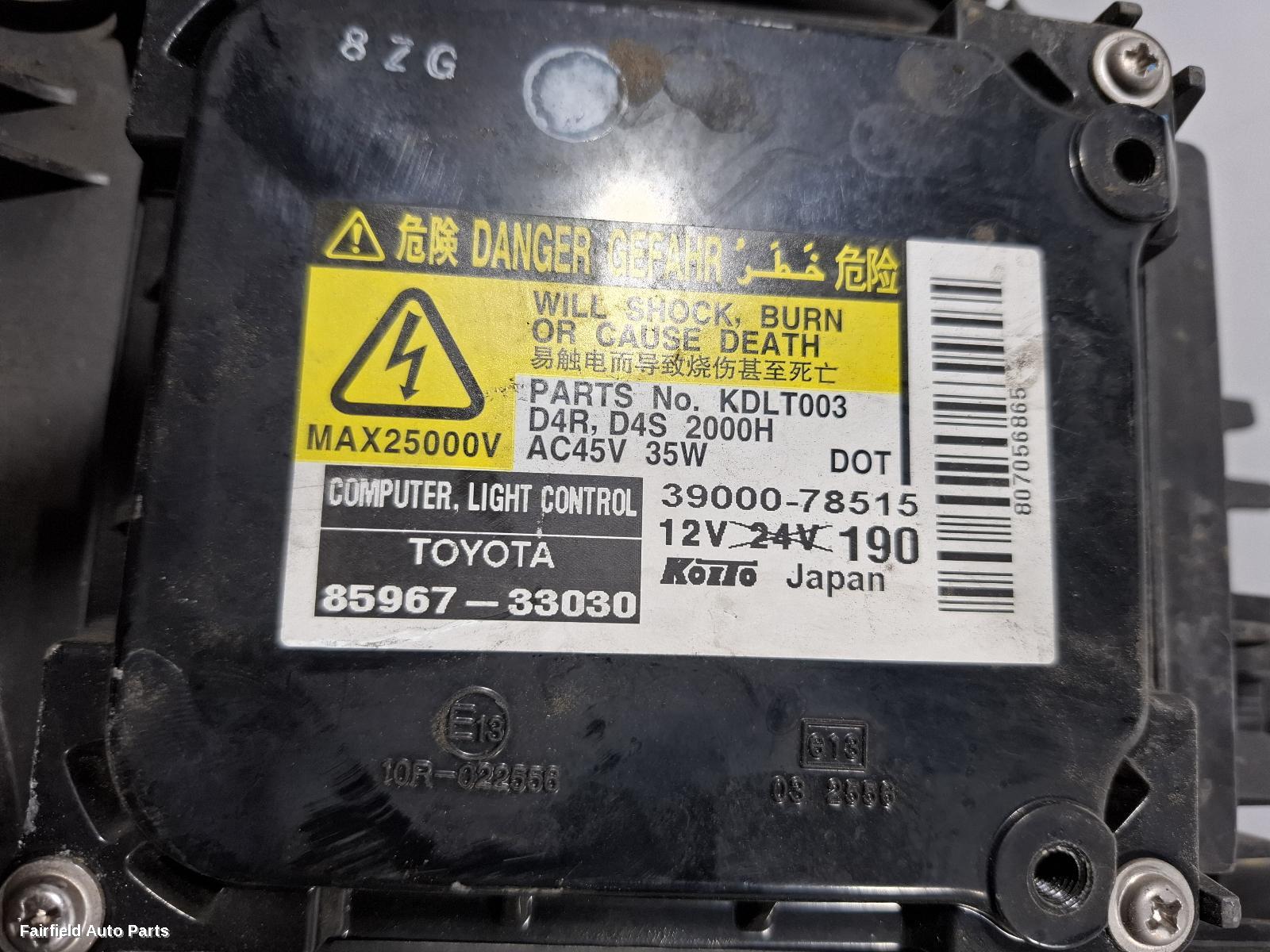 2008-2012 Lexus Rx Series Right Headlamp