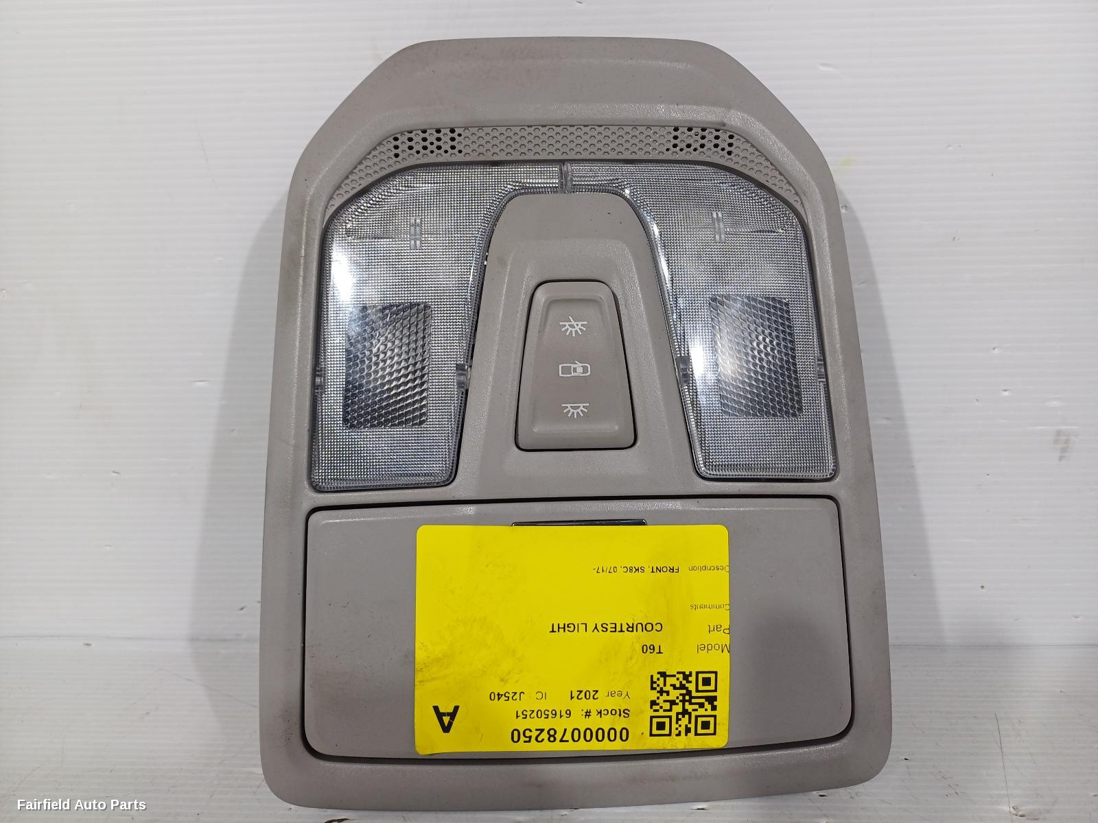 2017-2025 Ldv T60 Courtesy Light