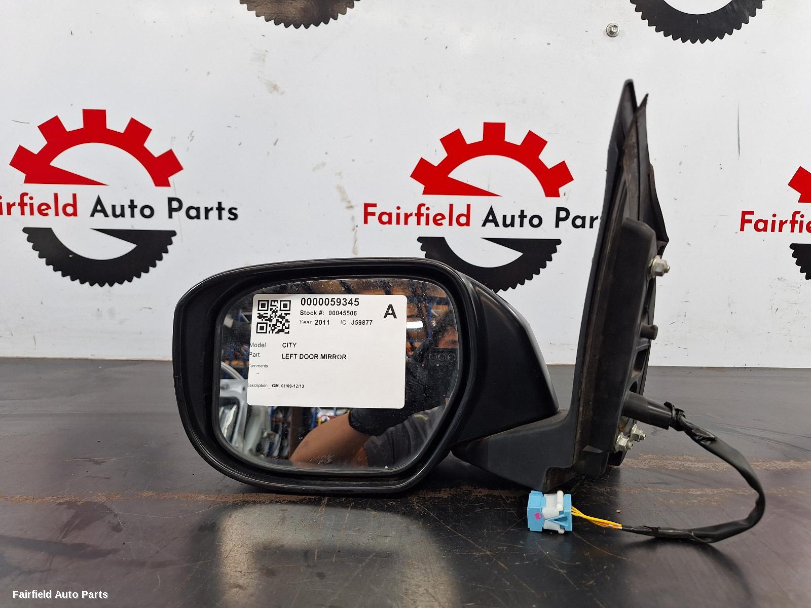 2009-2013 Honda City Left Door Mirror