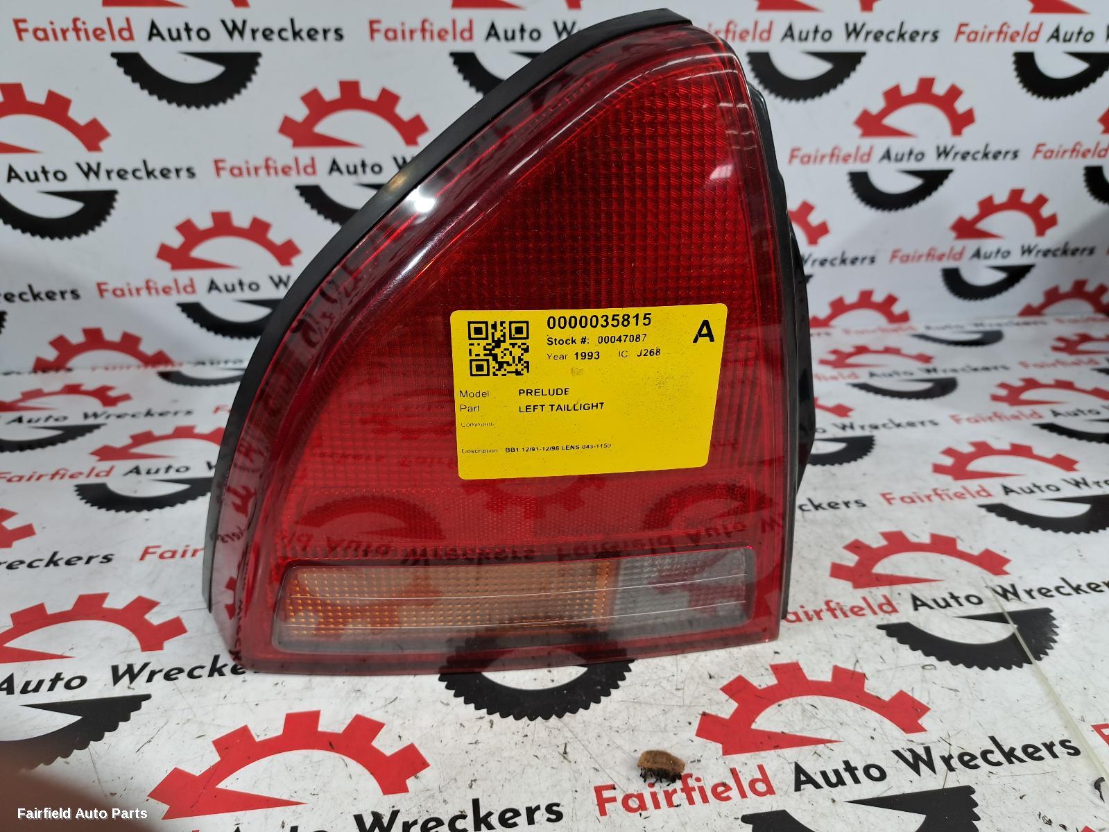 1991-1996 Honda Prelude Left Taillight