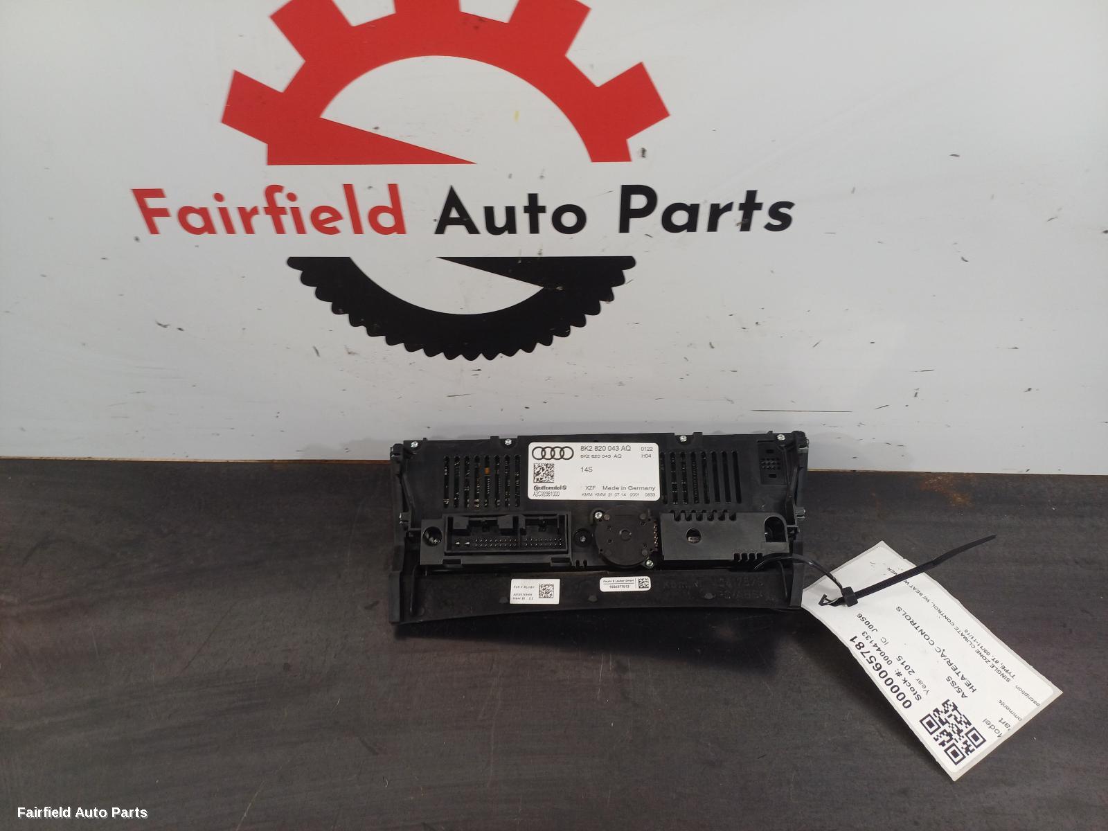 2011-2016 Audi A5 Heater Ac Controls