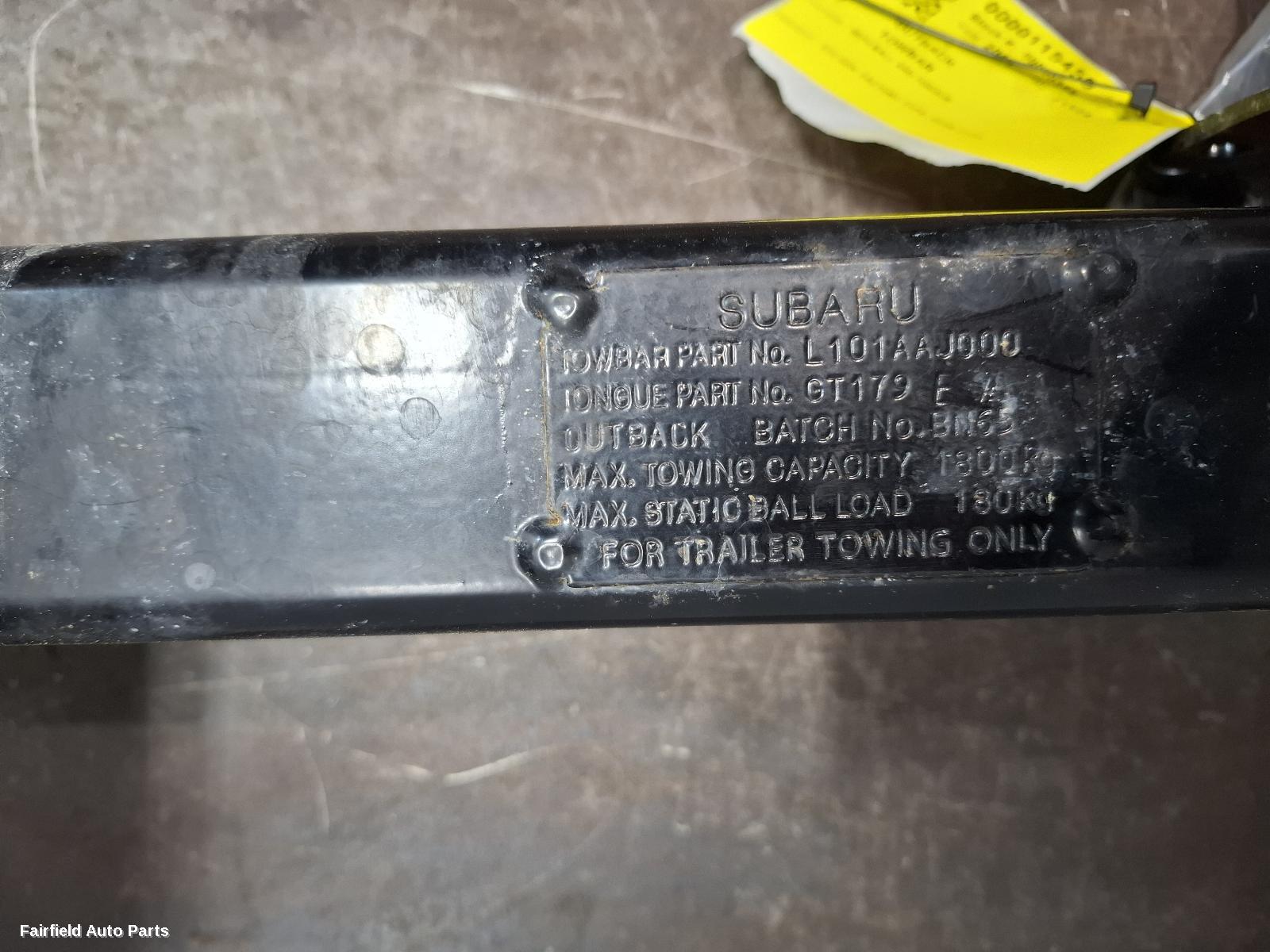 2009-2014 Subaru Outback Towbar