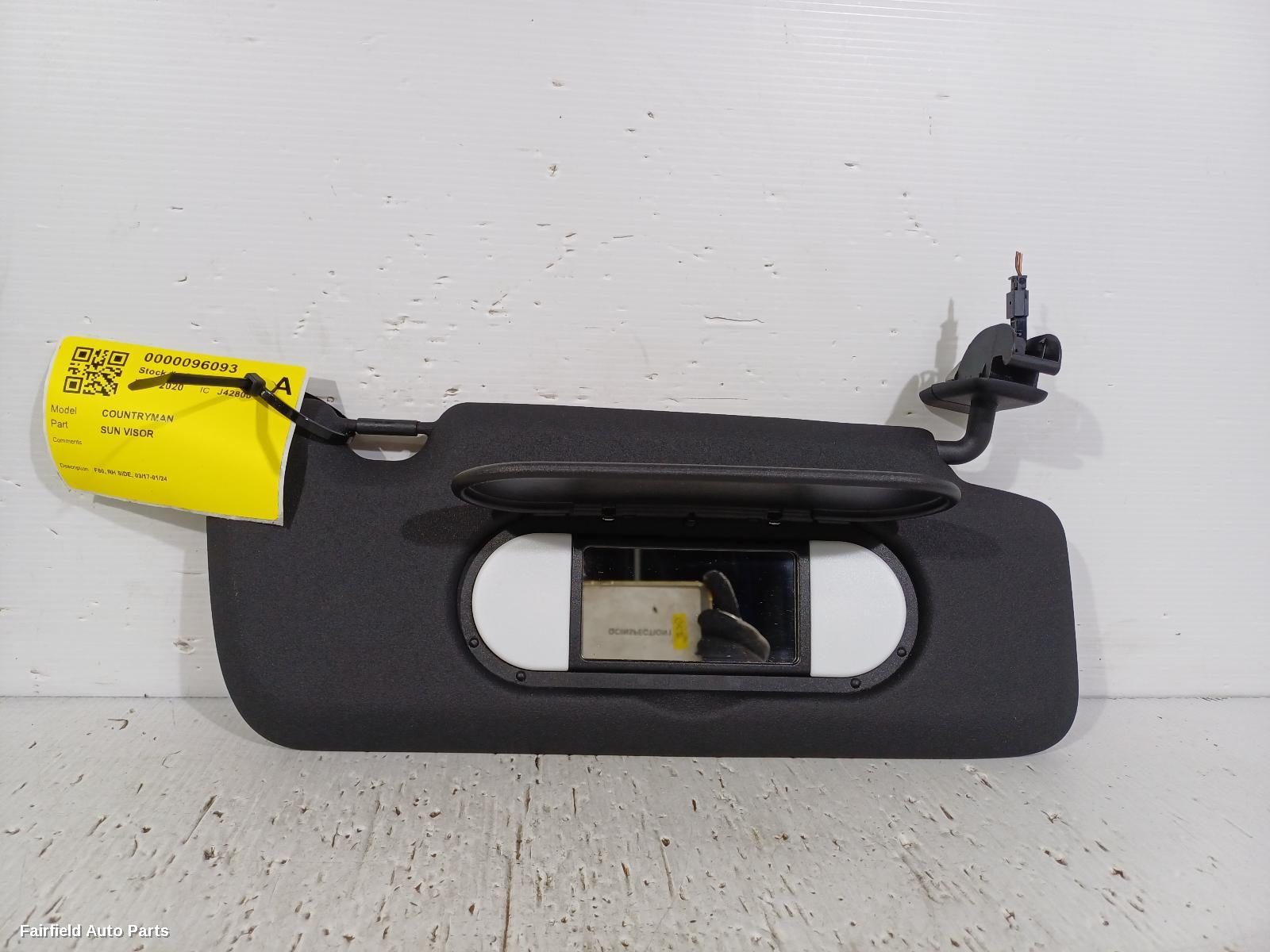 2017-2024 Mini Countryman Sunvisor