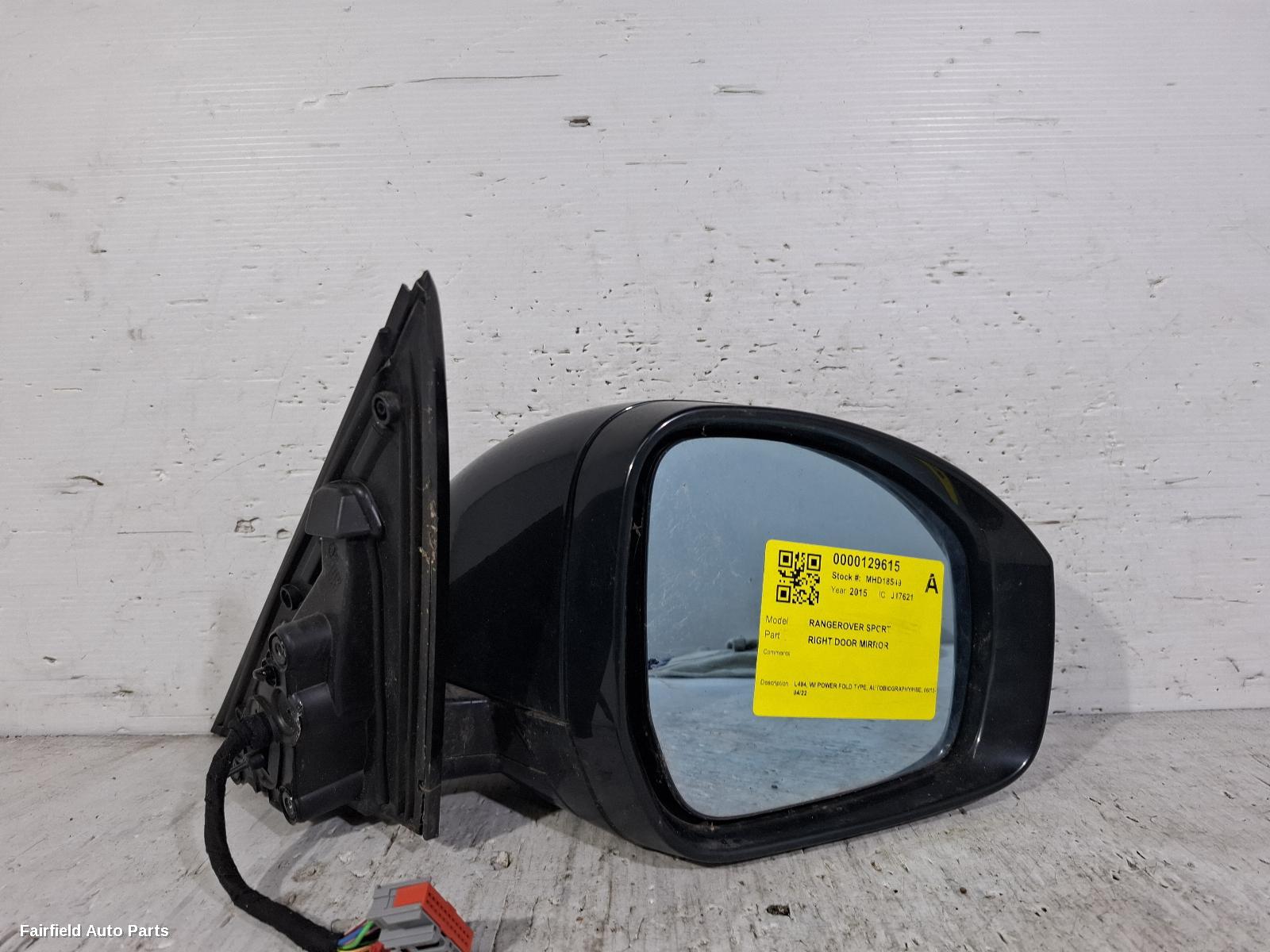 2013-2022 Land Rover Rangerover Sport Right Door Mirror