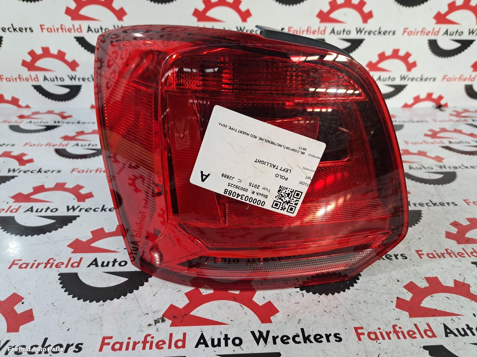 2014-2017 Volkswagen Polo Left Taillight