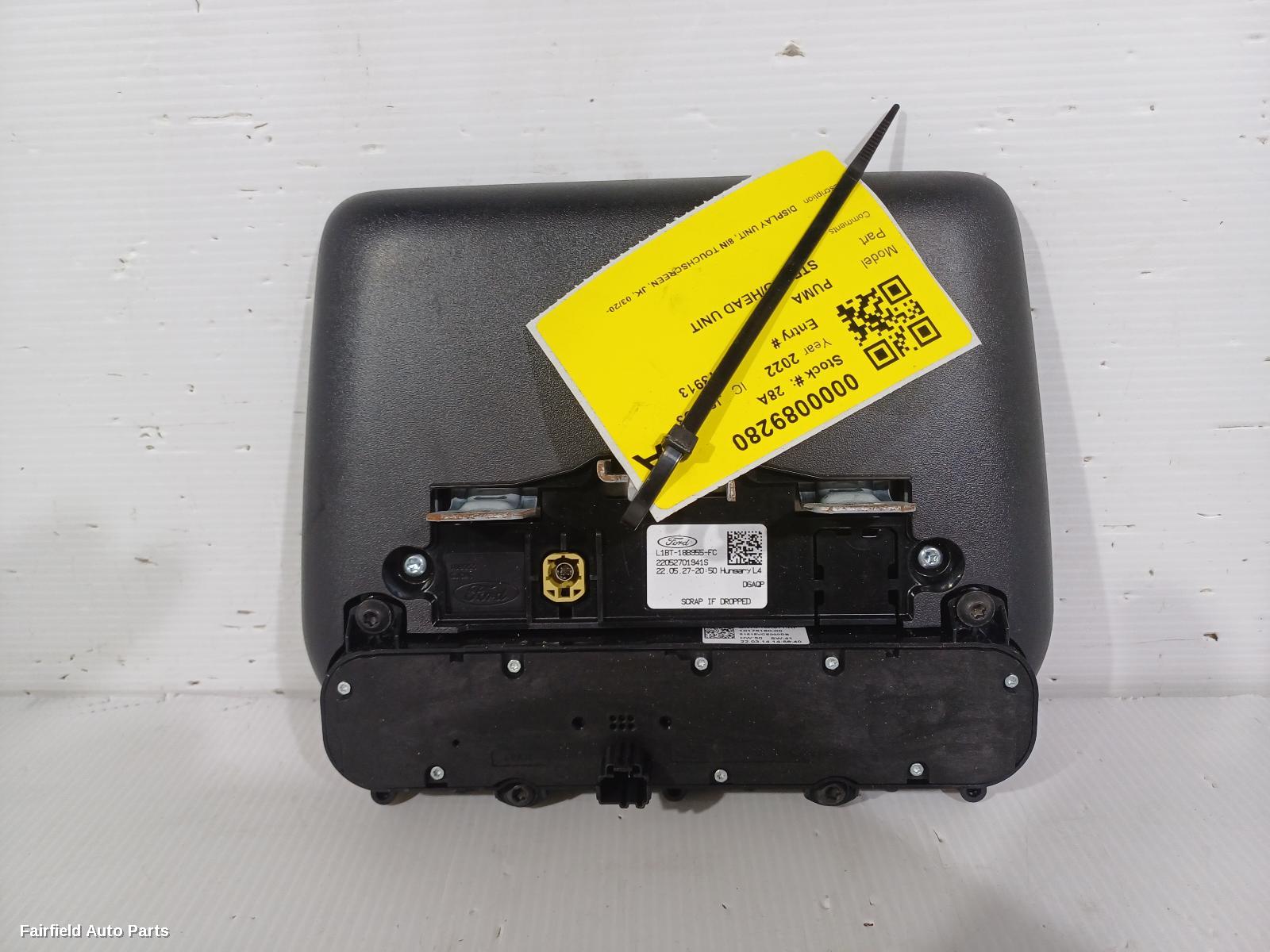 2020-2023 Ford Puma Radio Cd Dvd Sat Tv