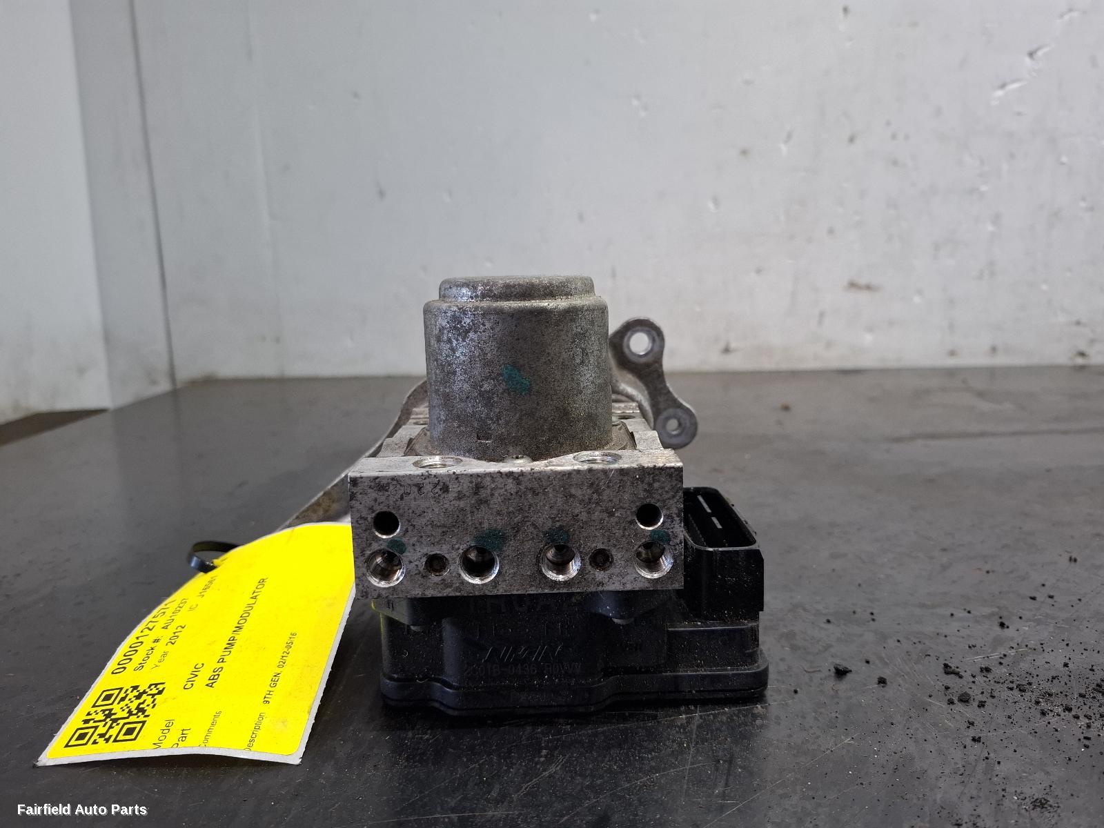 2012-2016 Honda Civic Abs Pump Modulator