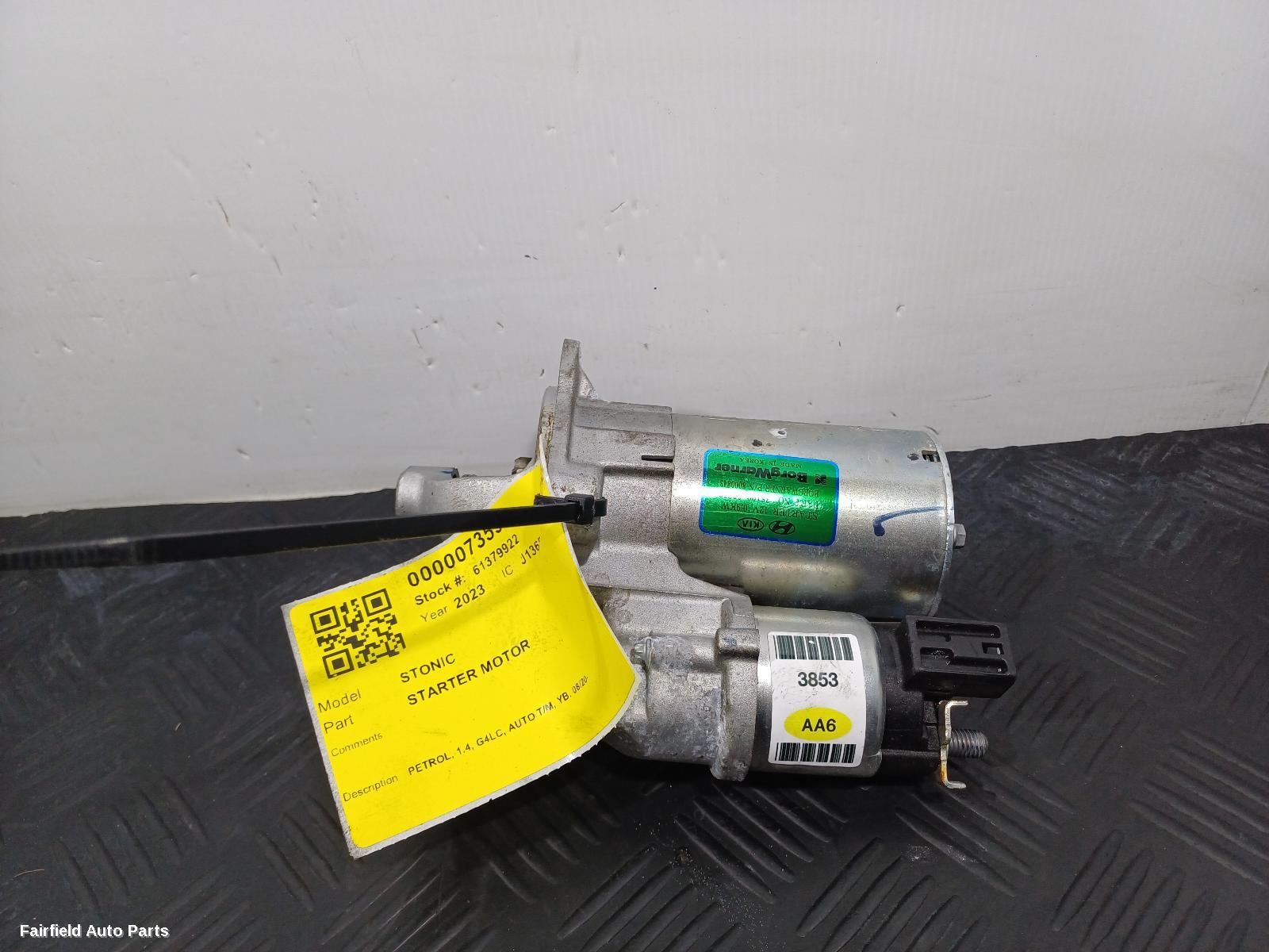 2020-2026 Kia Stonic Starter