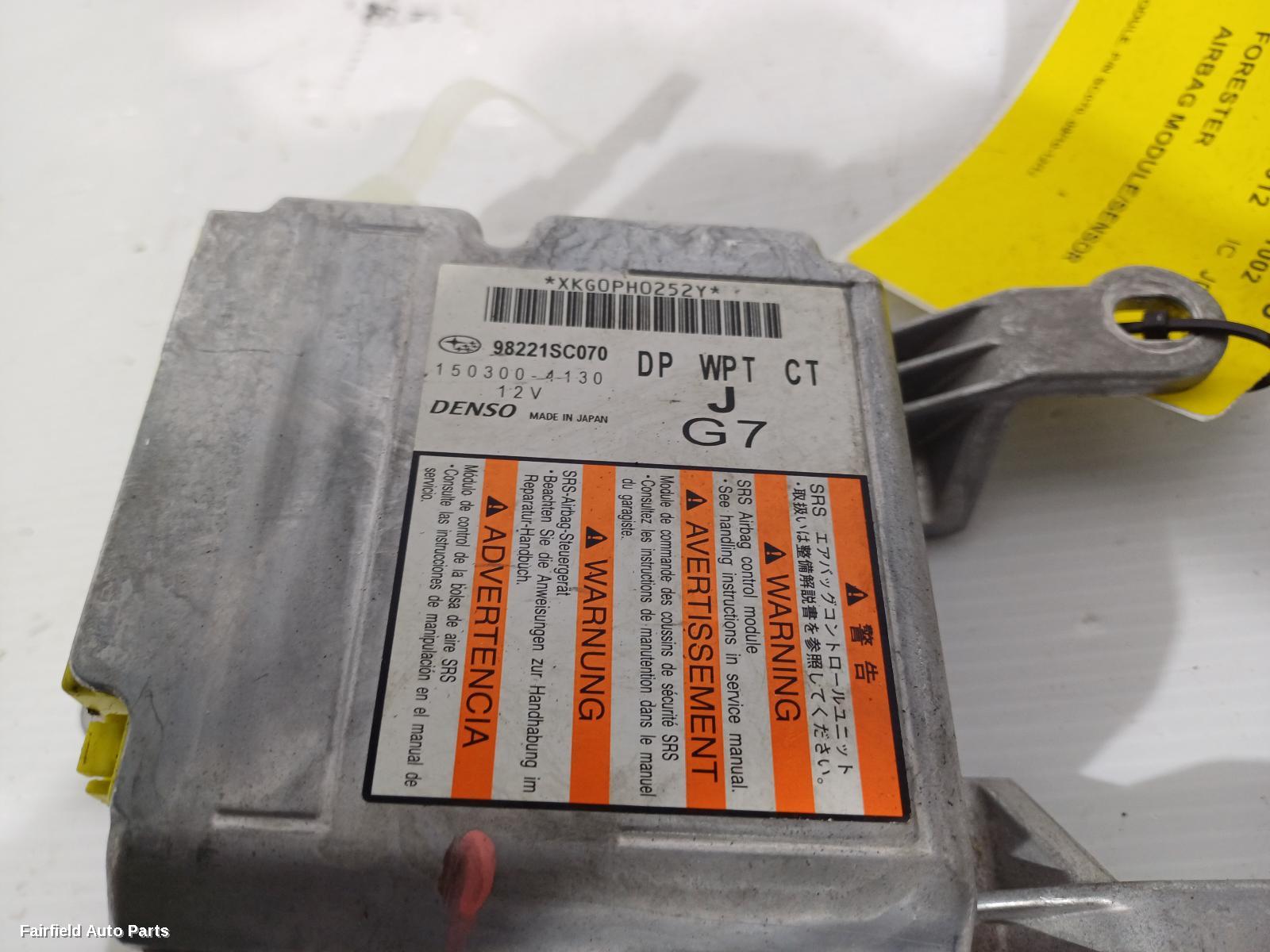 2010-2012 Subaru Forester Airbag Module Sensor