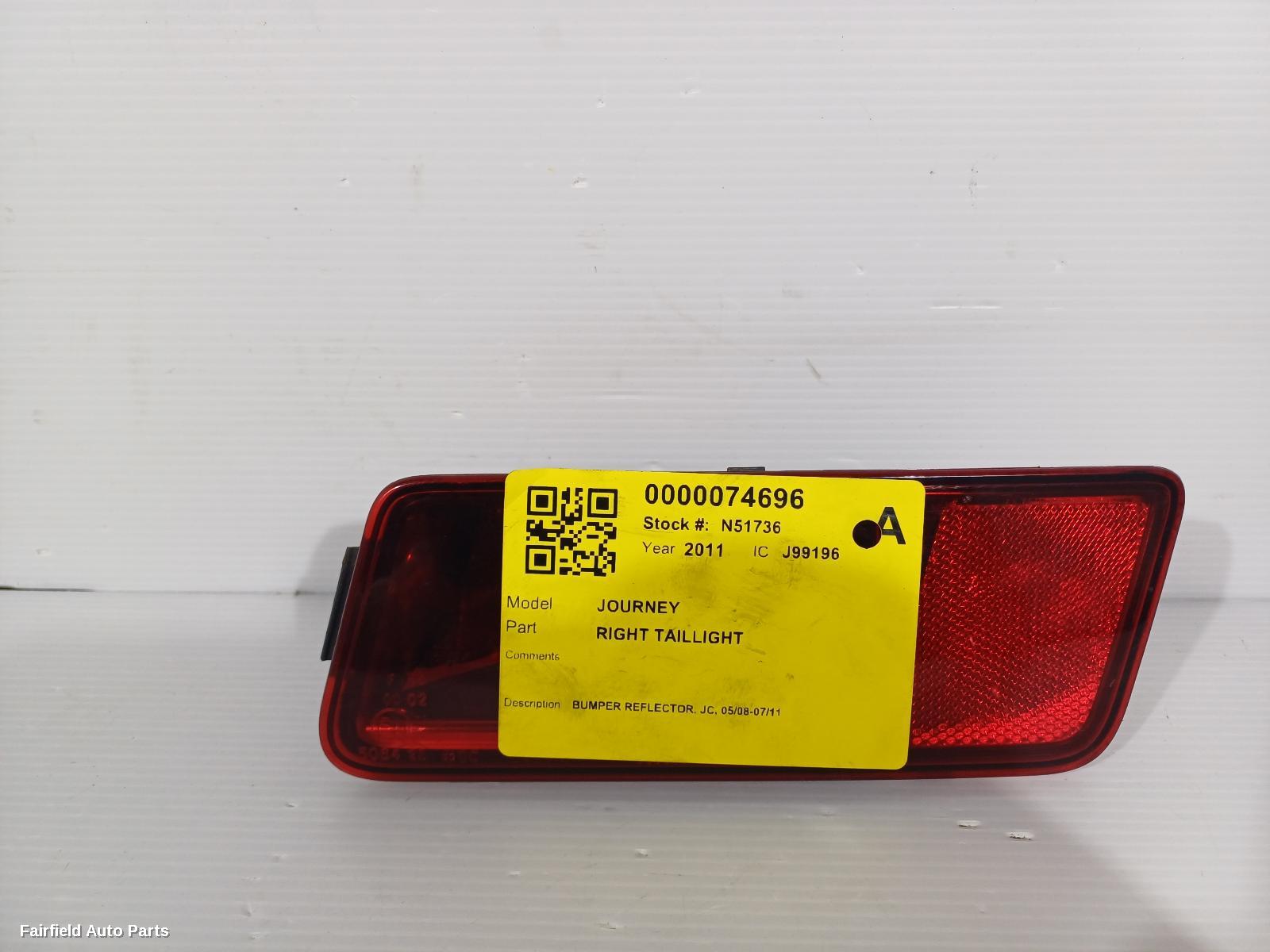 2008-2011 Dodge Journey Right Taillight