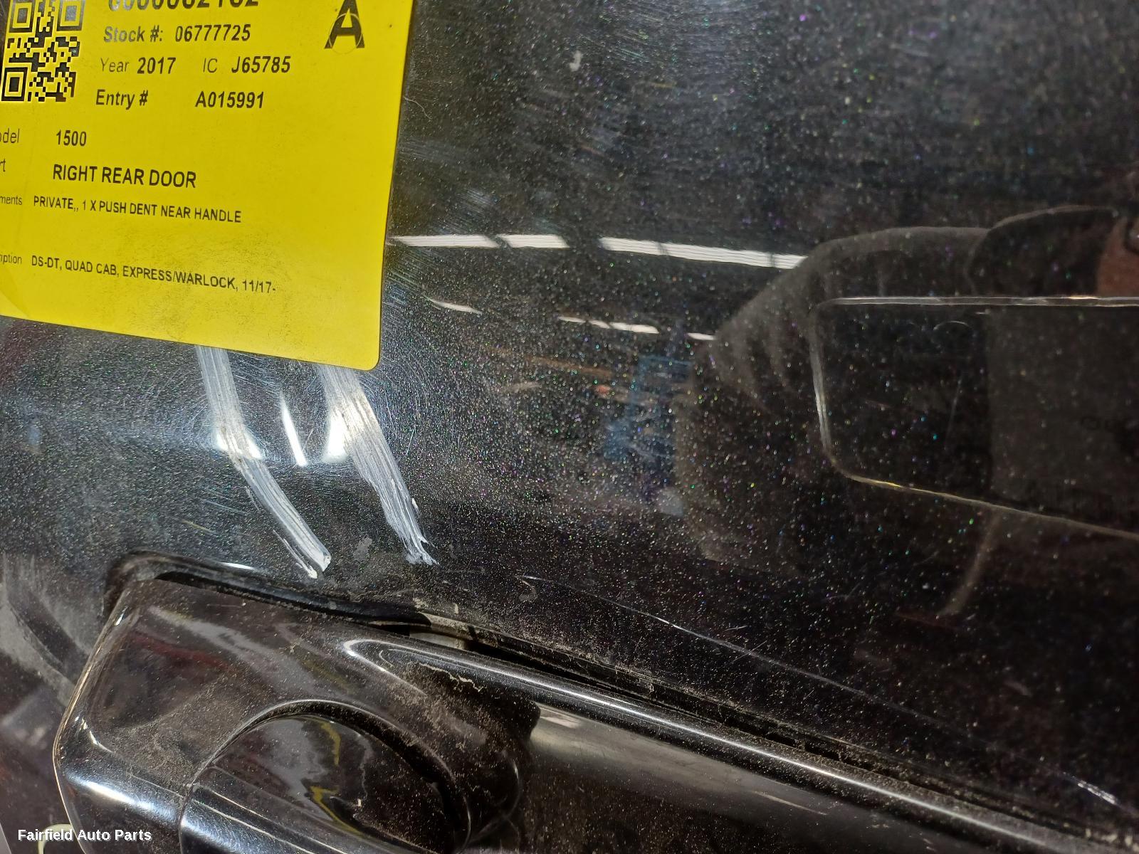 2017-2023 Ram 1500 Right Rear Door Sliding