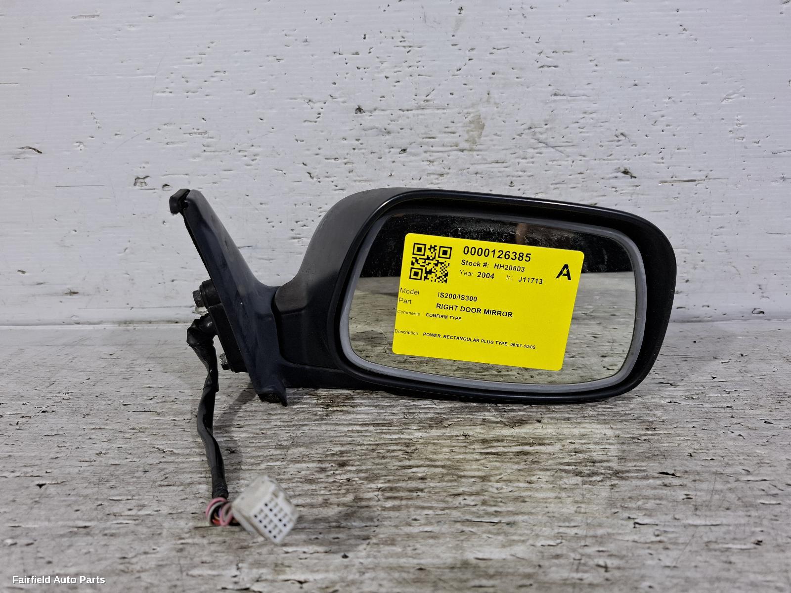 2001-2005 Lexus Is200/is300 Right Door Mirror