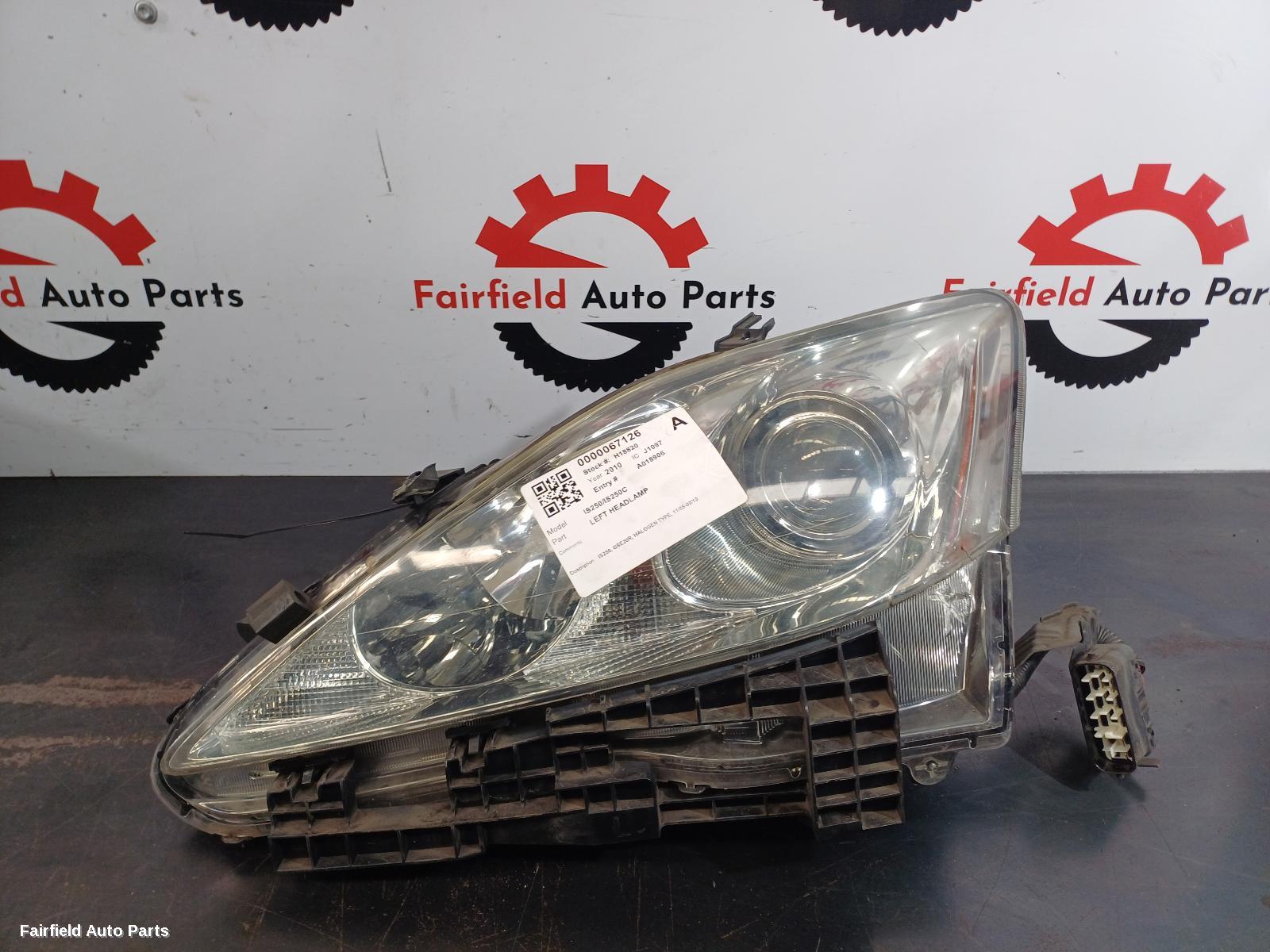 2005-2010 Lexus Is250/is250c Left Headlamp