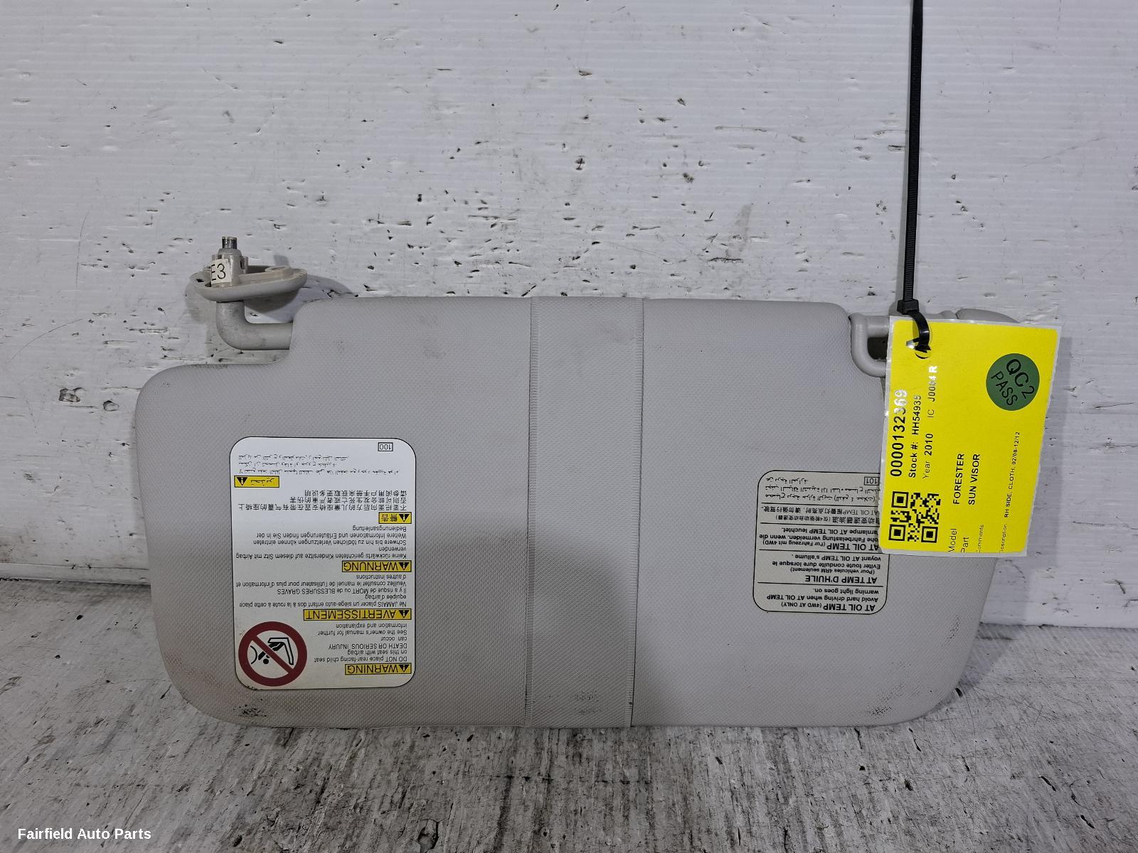 2008-2012 Subaru Forester Sunvisor