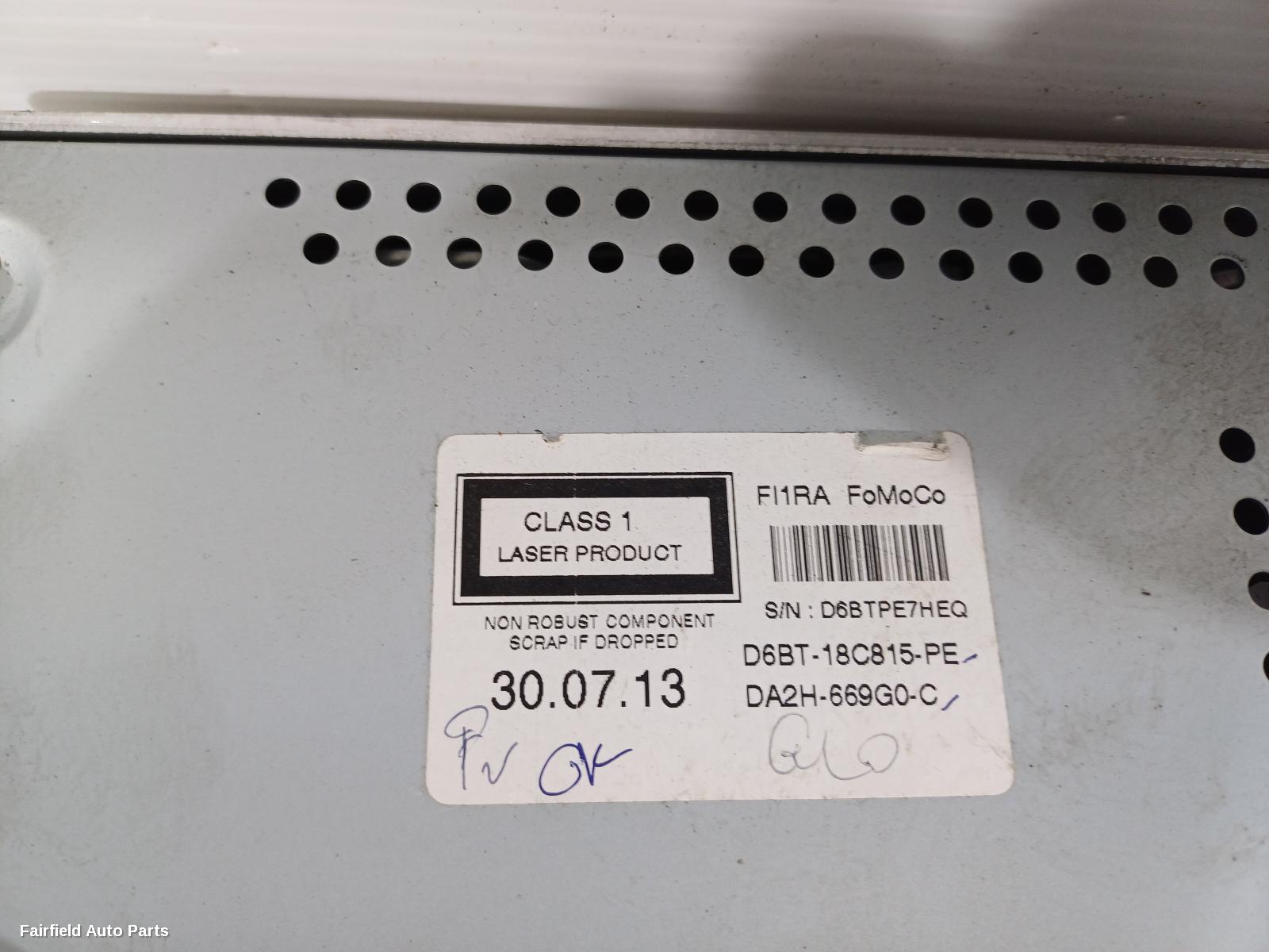 2013-2019 Ford Fiesta Radio Cd Dvd Sat Tv