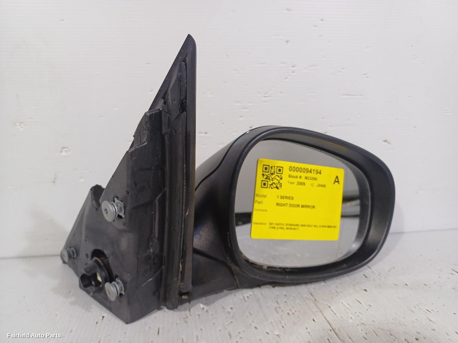 2009-2011 Bmw 1 Series Right Door Mirror