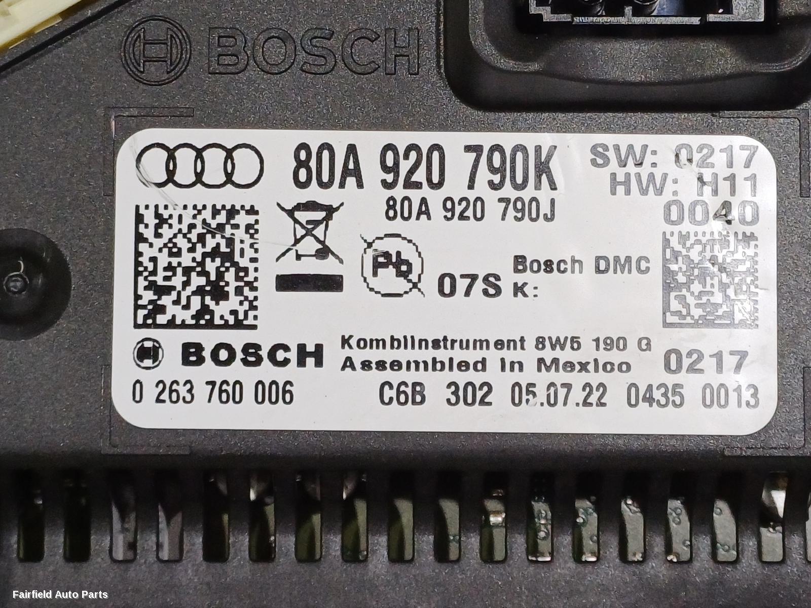 2017-2025 Audi Q5 Instrument Cluster