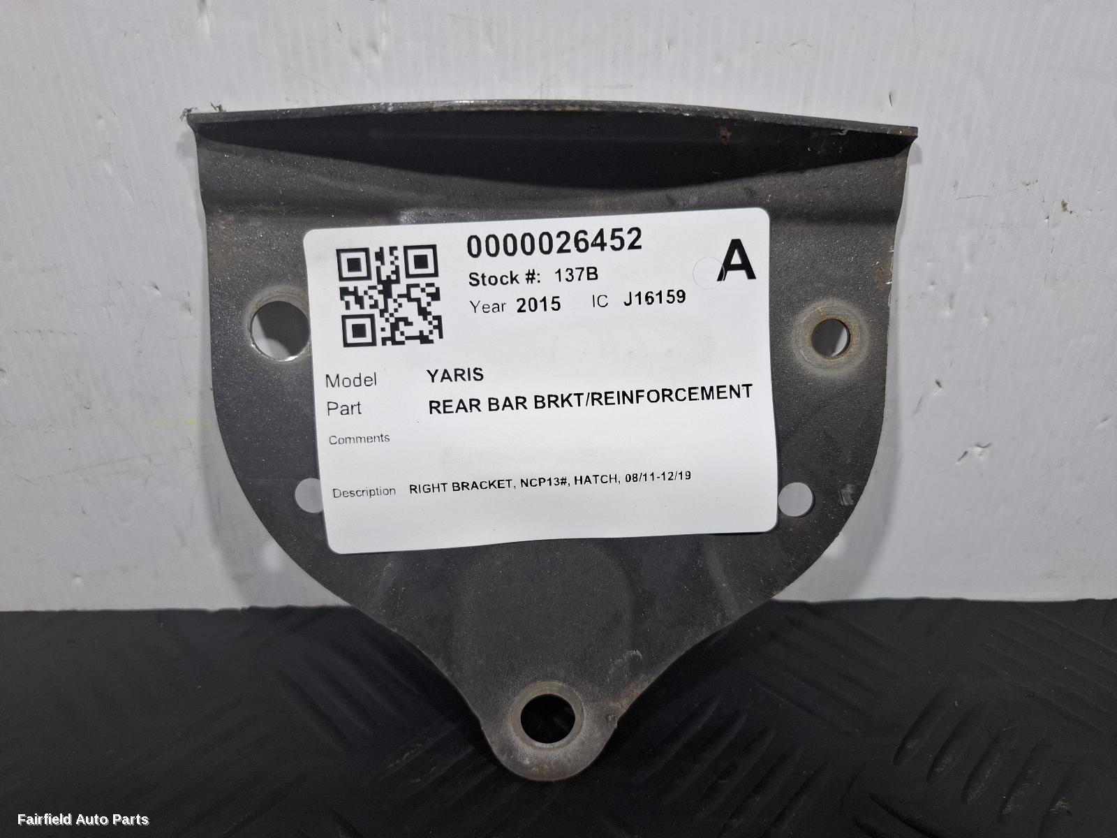 2011-2019 Toyota Yaris R Bar Bracket Reinfo