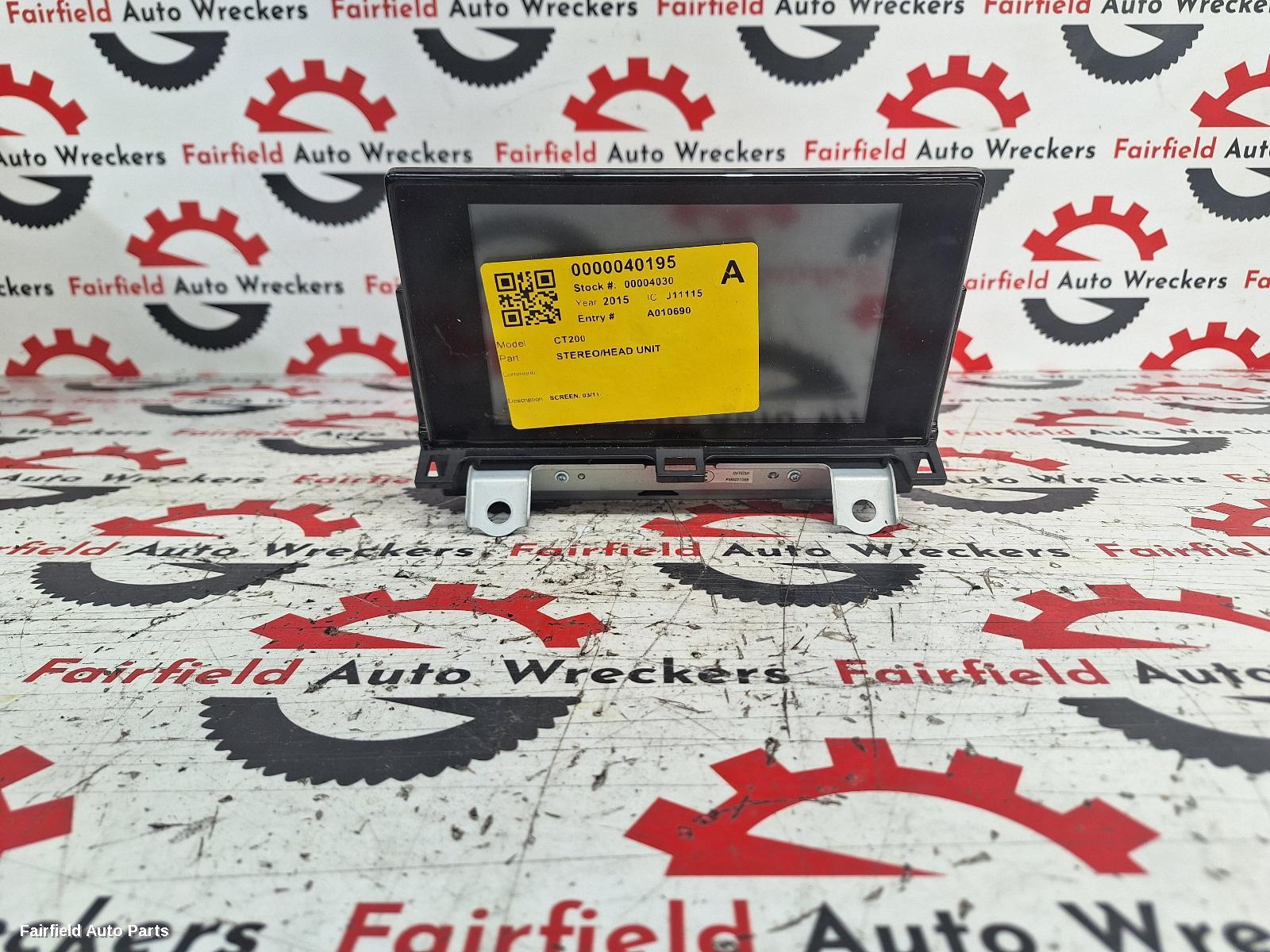 2011-2018 Lexus Ct200h Radio Cd Dvd Sat Tv