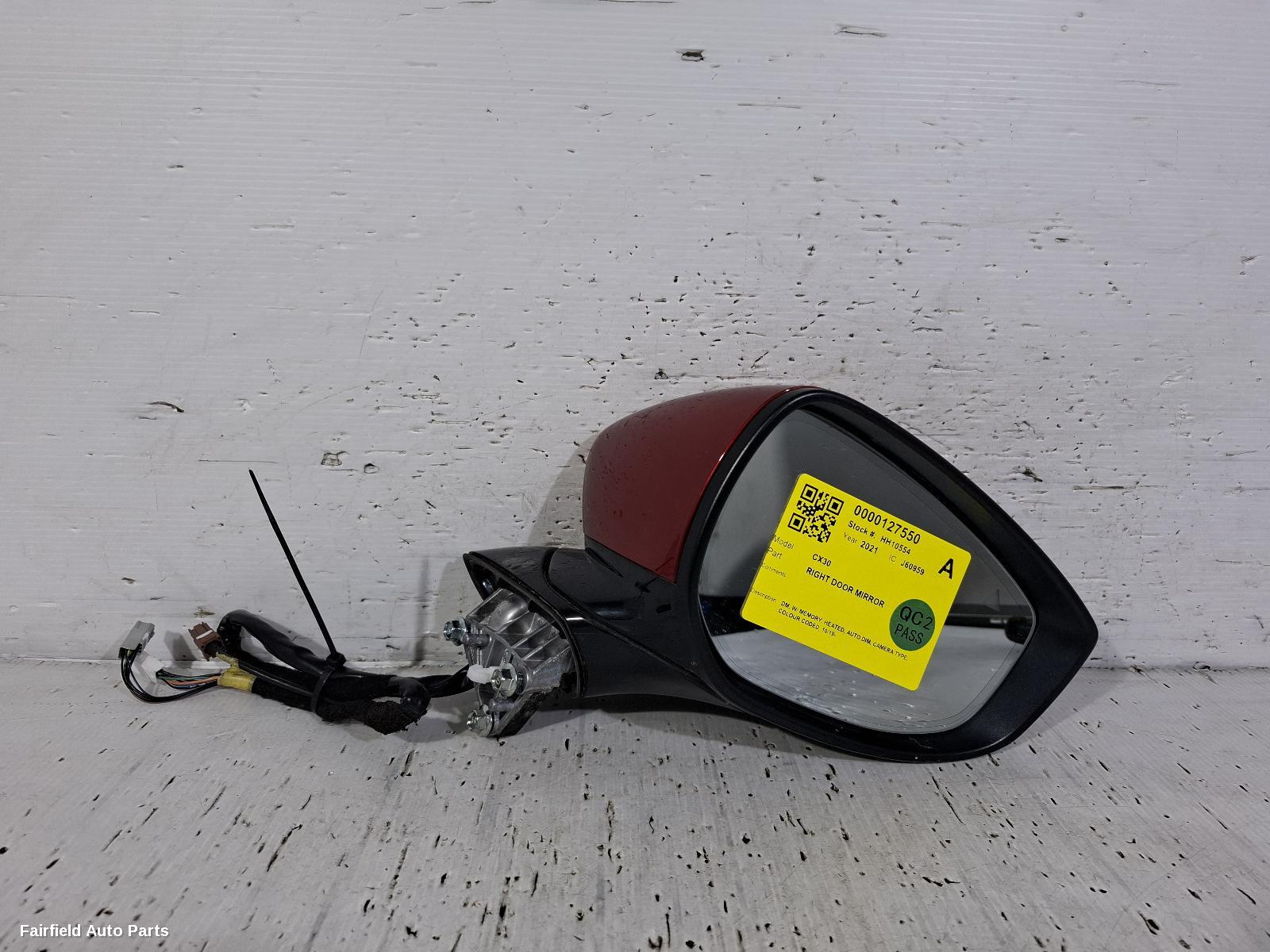2019-2025 Mazda Cx30 Right Door Mirror