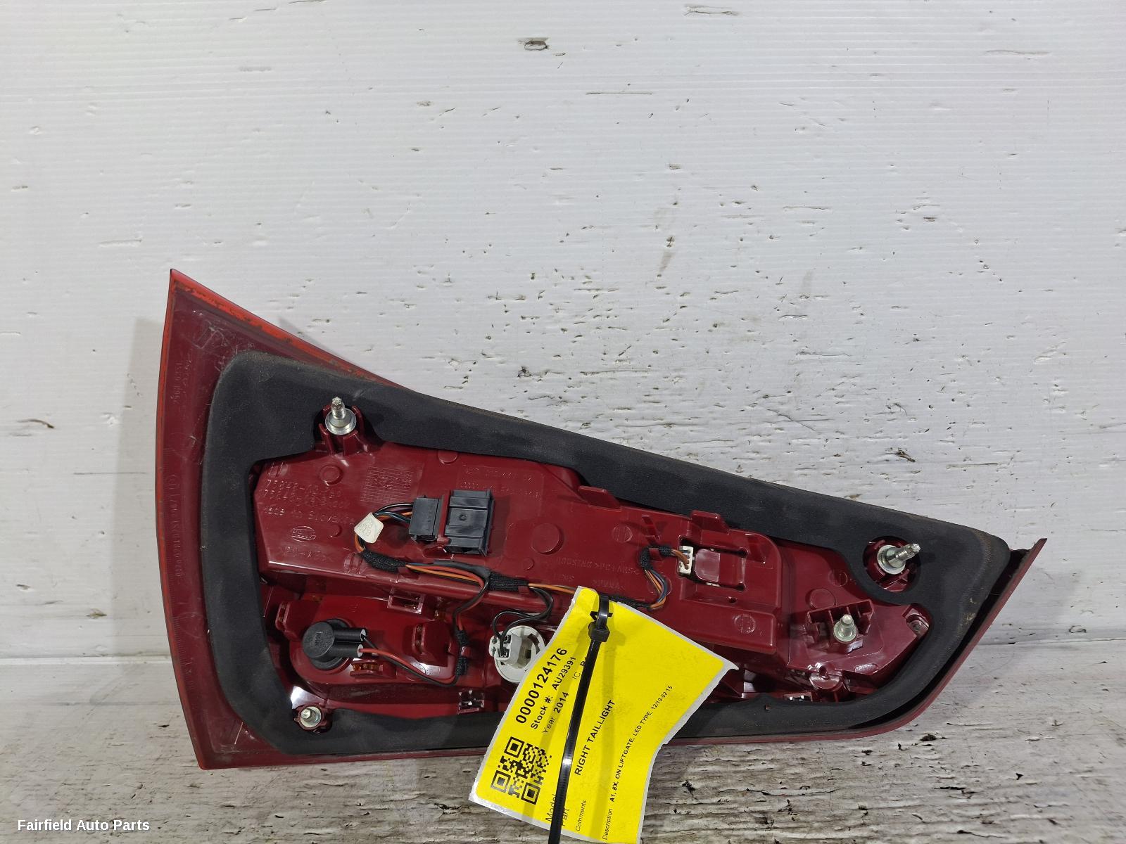 2010-2015 Audi A1 Right Taillight