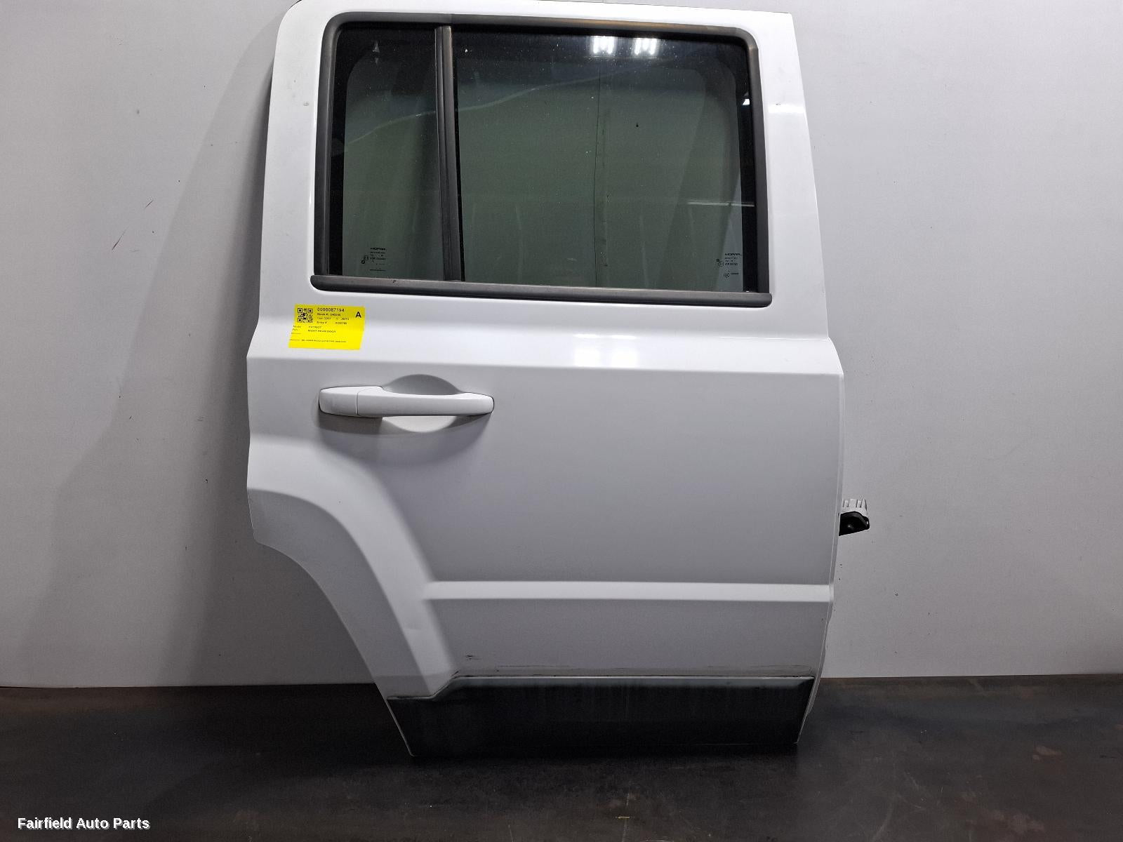 2009-2016 Jeep Patriot Right Rear Door Sliding