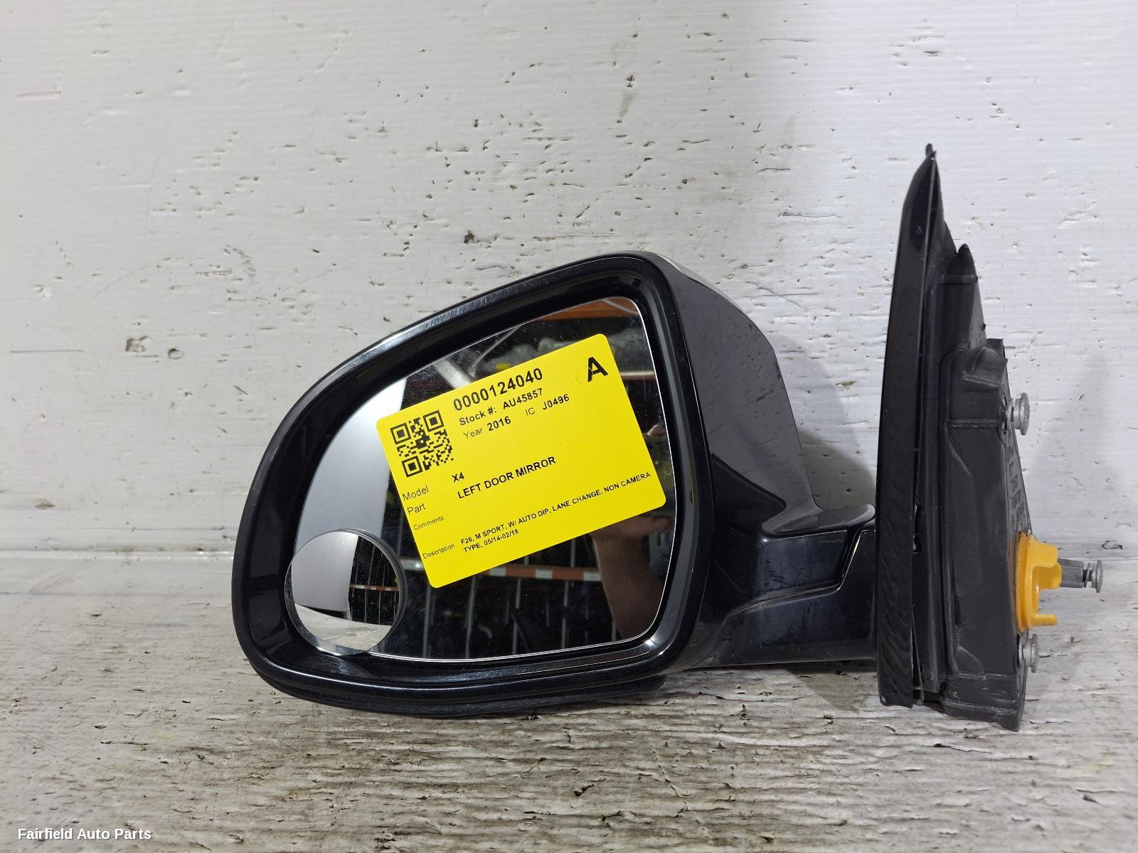 2014-2018 Bmw X4 Left Door Mirror