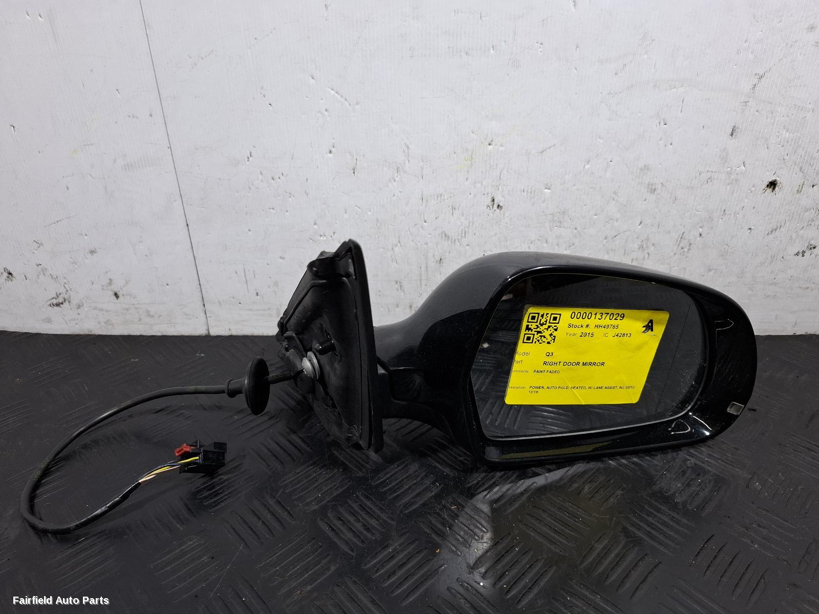 2012-2018 Audi Q3 Right Door Mirror