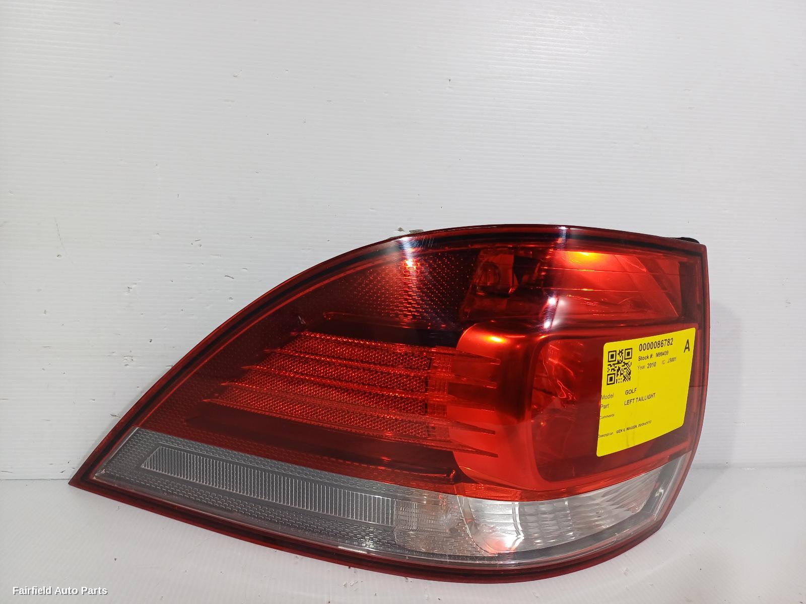 2009-2013 Volkswagen Golf Left Taillight