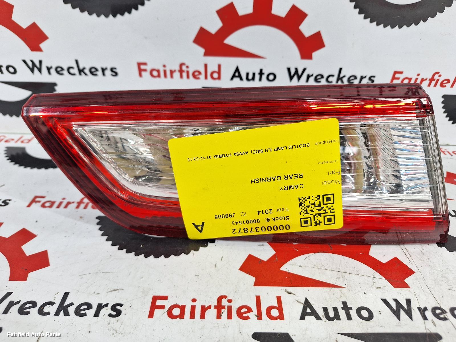 2012-2015 Toyota Camry Rear Garnish
