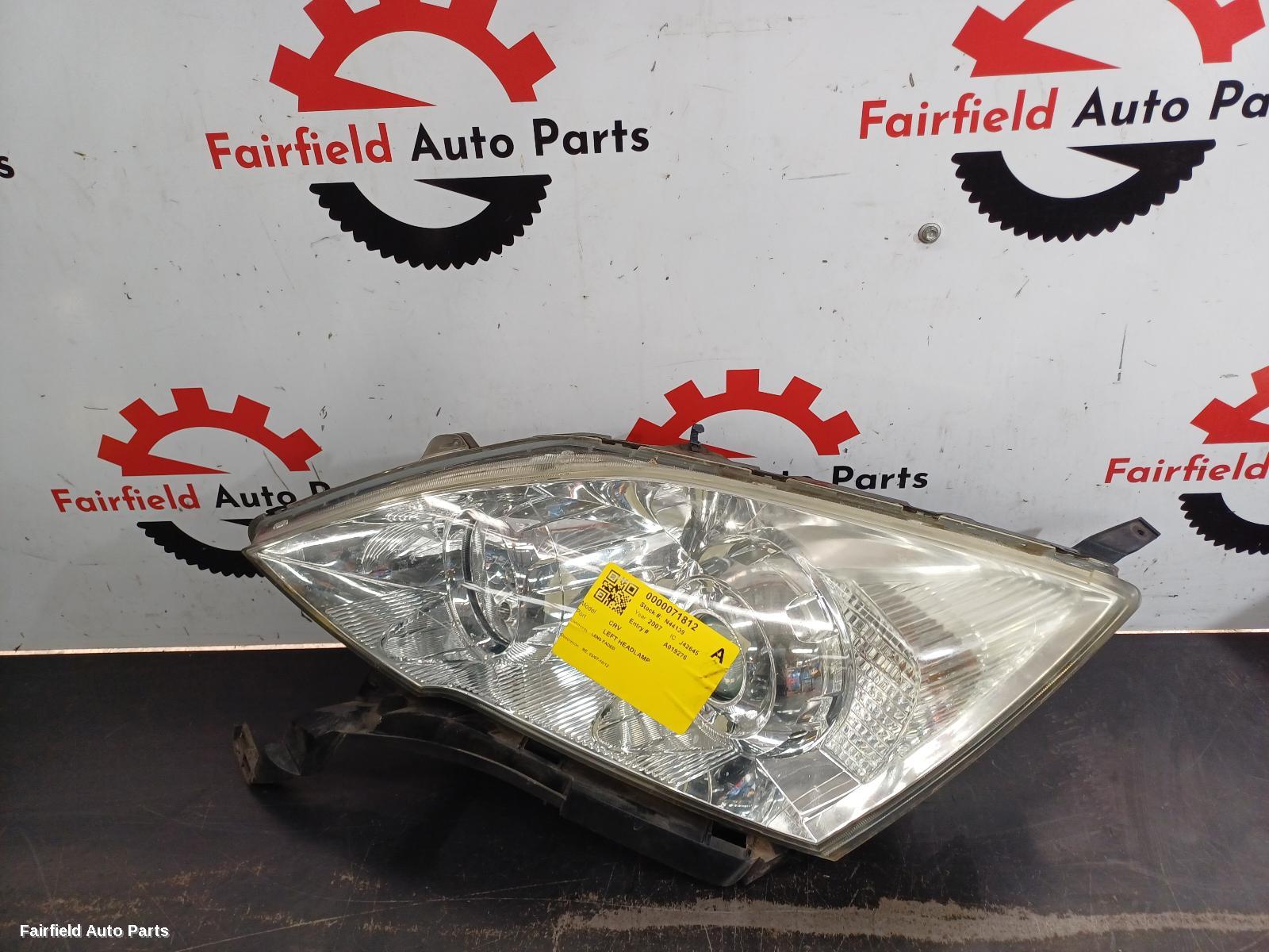 2007-2012 Honda Crv Left Headlamp