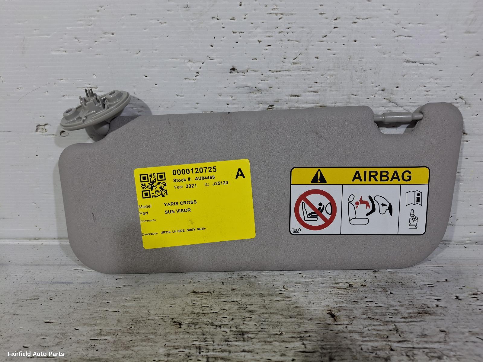 2020-2026 Toyota Yaris Cross Sunvisor