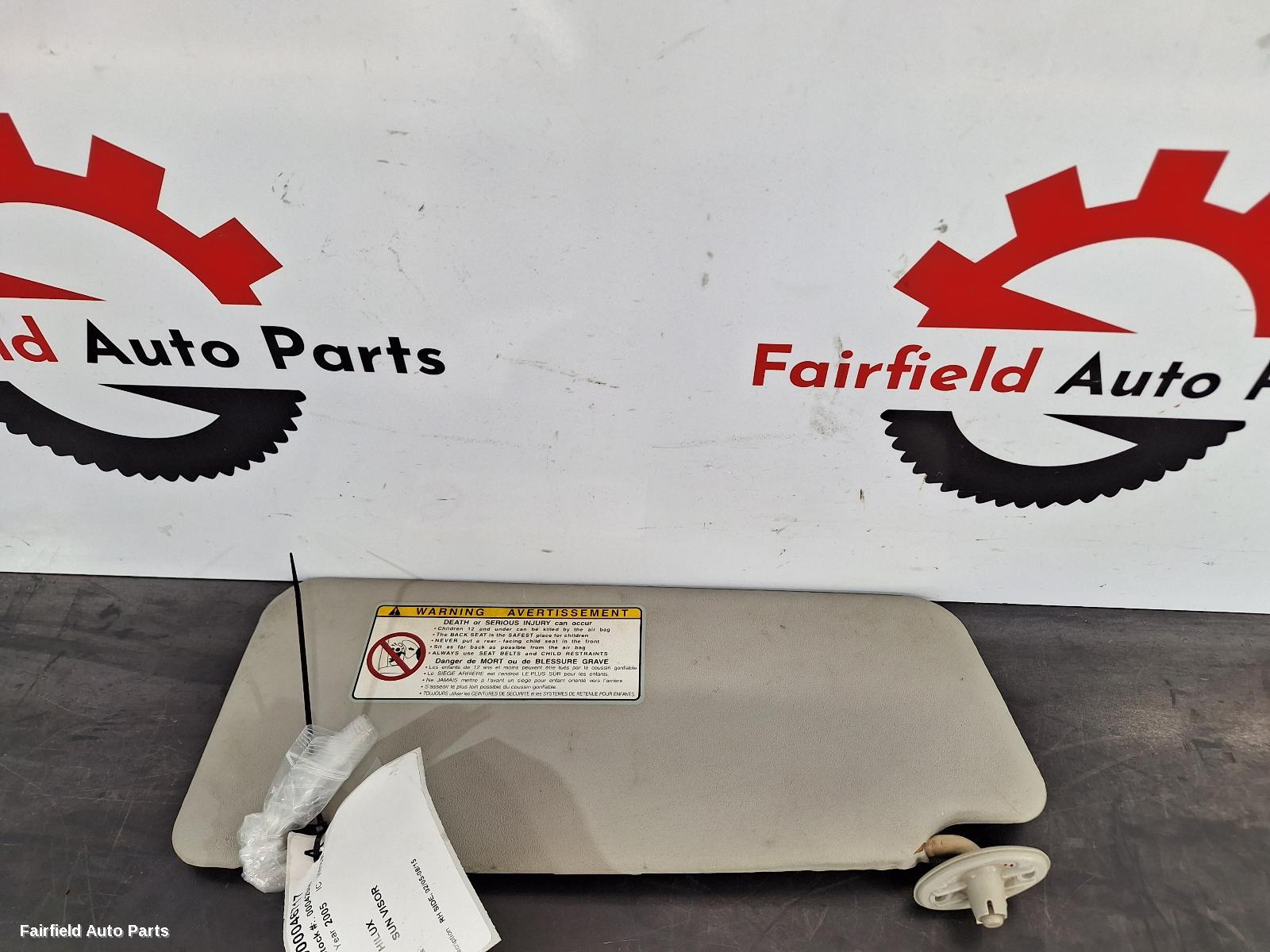 2005-2015 Toyota Hilux Sunvisor