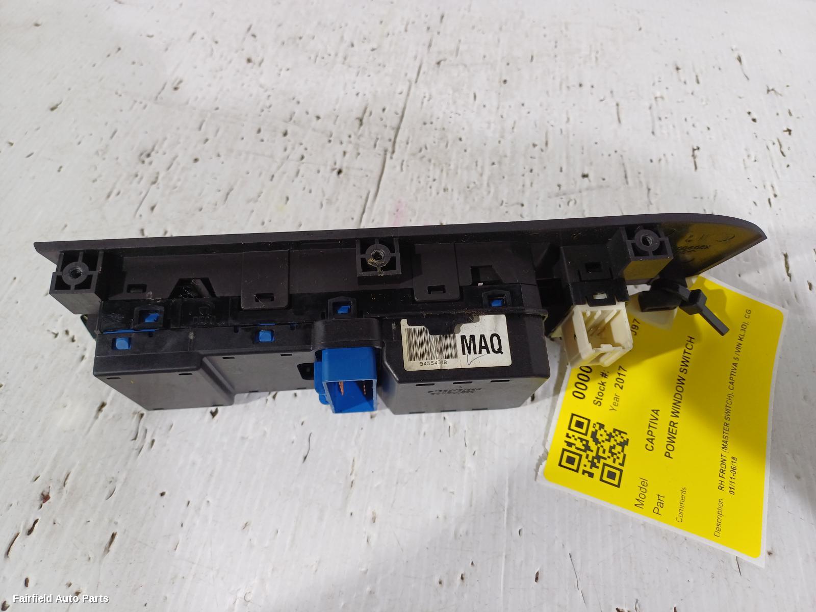 2014-2018 Holden Captiva Pwr Dr Wind Switch