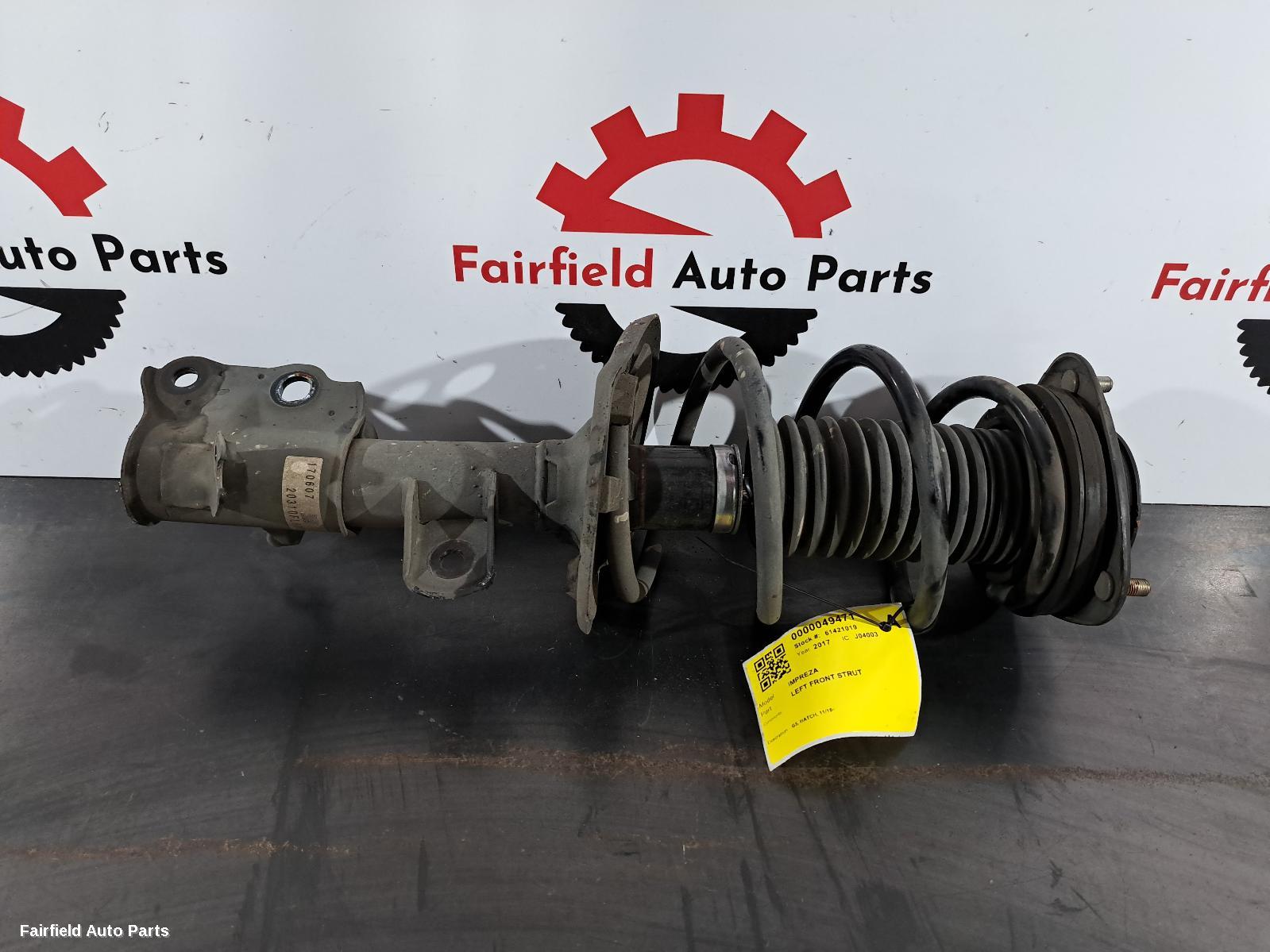 2016-2022 Subaru Impreza Left Front Strut